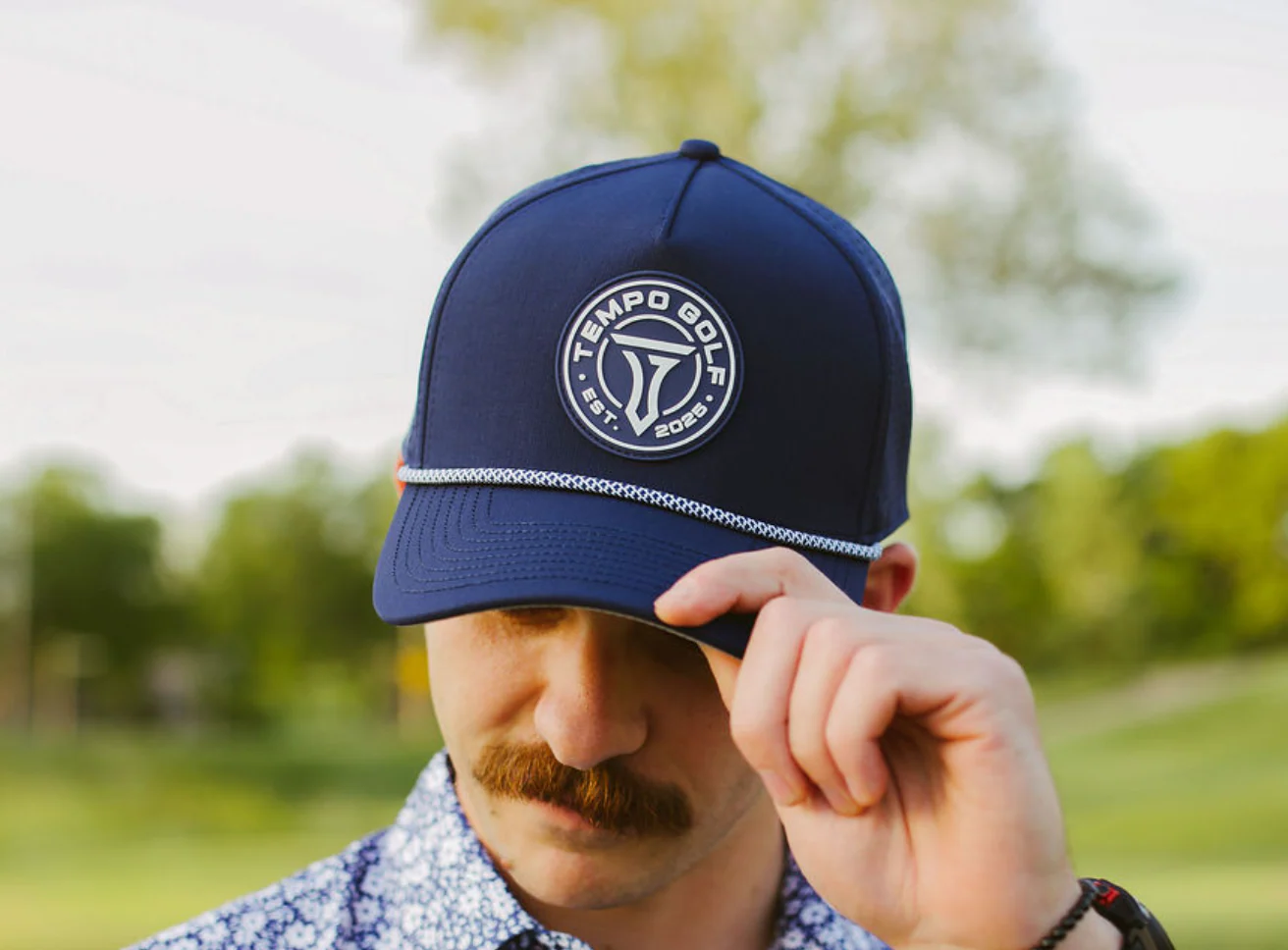Tempo Logo Snapback Rope Hat - Navy - Image 2
