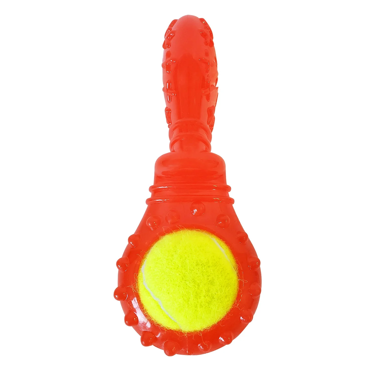 Tennis Ball Dog Toy Variety Pack (Boomerang, 3-Bone Squeaker, Orange Squeaker) - Image 4