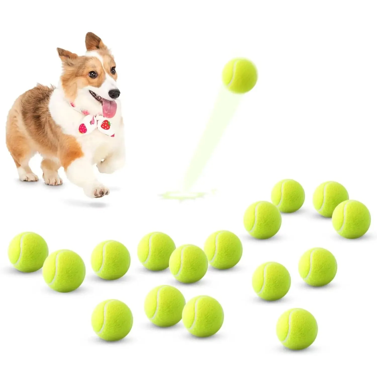 Tennis Balls for Dogs – 2-Inch Small Dog Balls Compatible with Automatic Ball Launchers (12 Pack) - Image 2