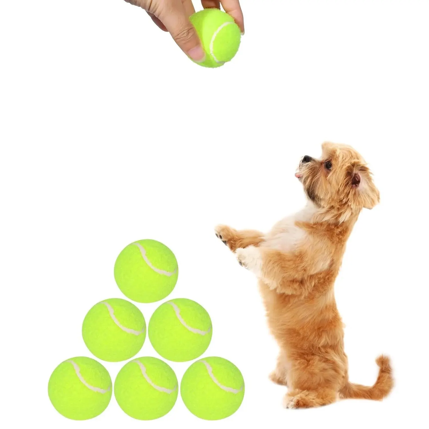 Tennis Balls for Dogs – 2-Inch Small Dog Balls Compatible with Automatic Ball Launchers (12 Pack) - Image 3