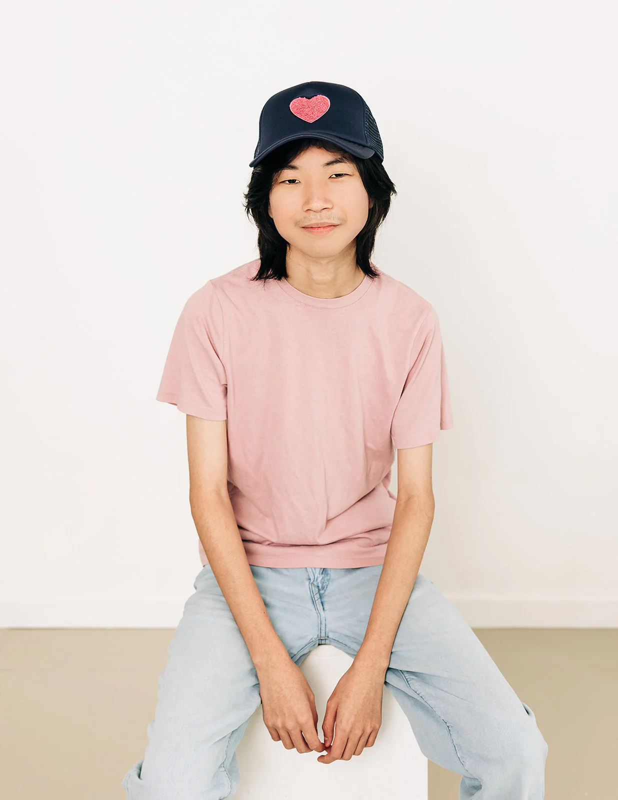 Terry Heart Trucker Hat - Image 6