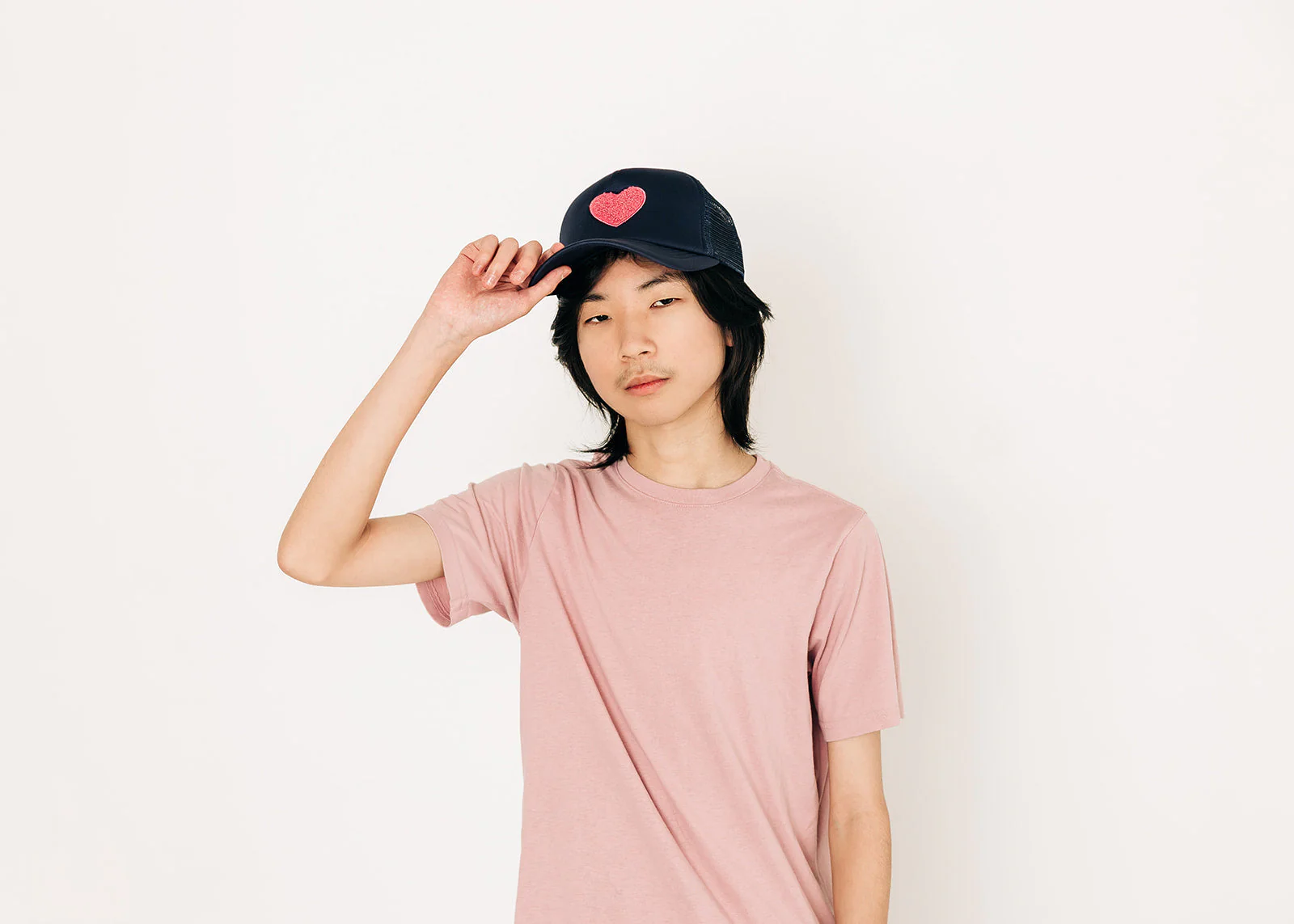Terry Heart Trucker Hat - Image 7