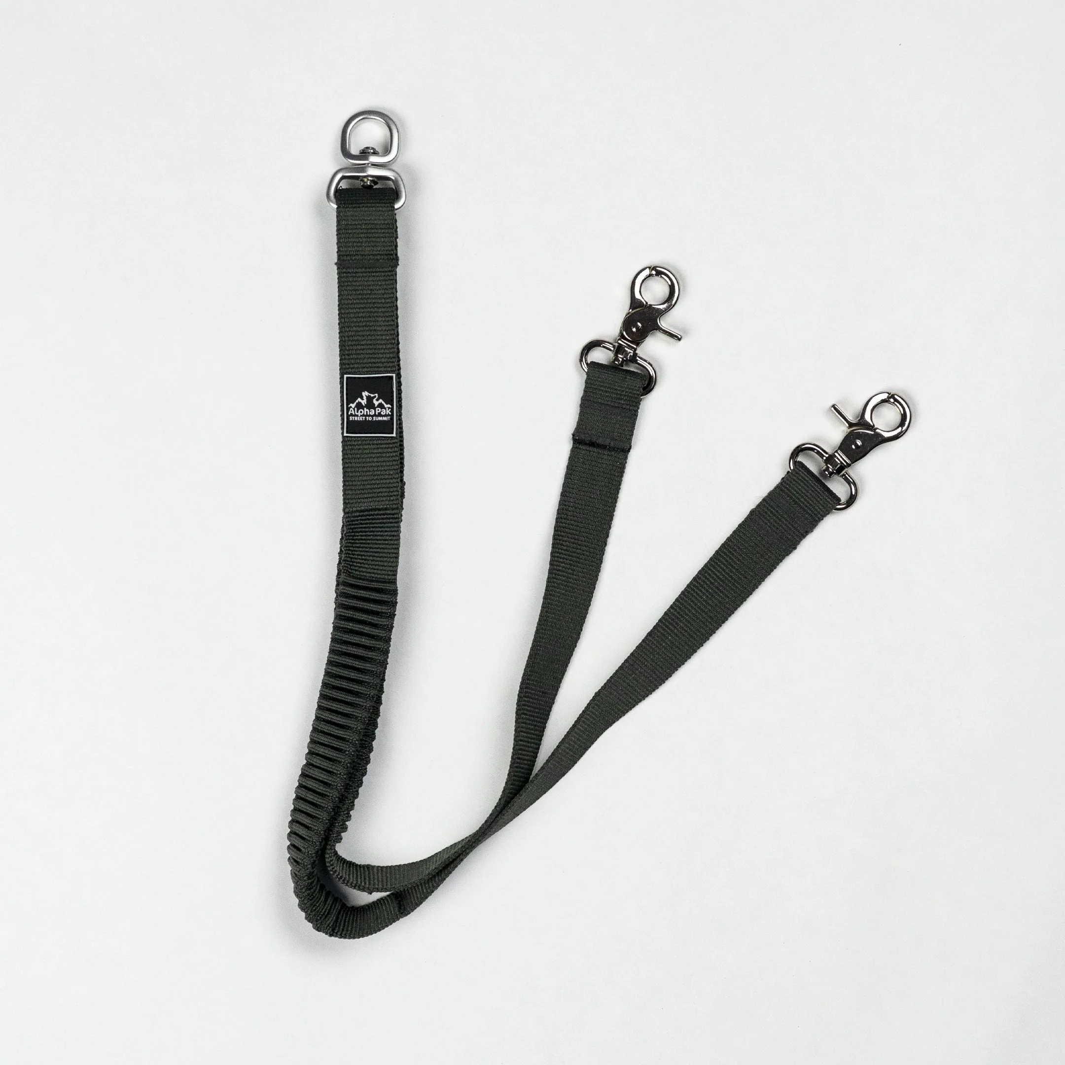 Teton Dark Gray Elastic Dog Leash Coupler - Image 2