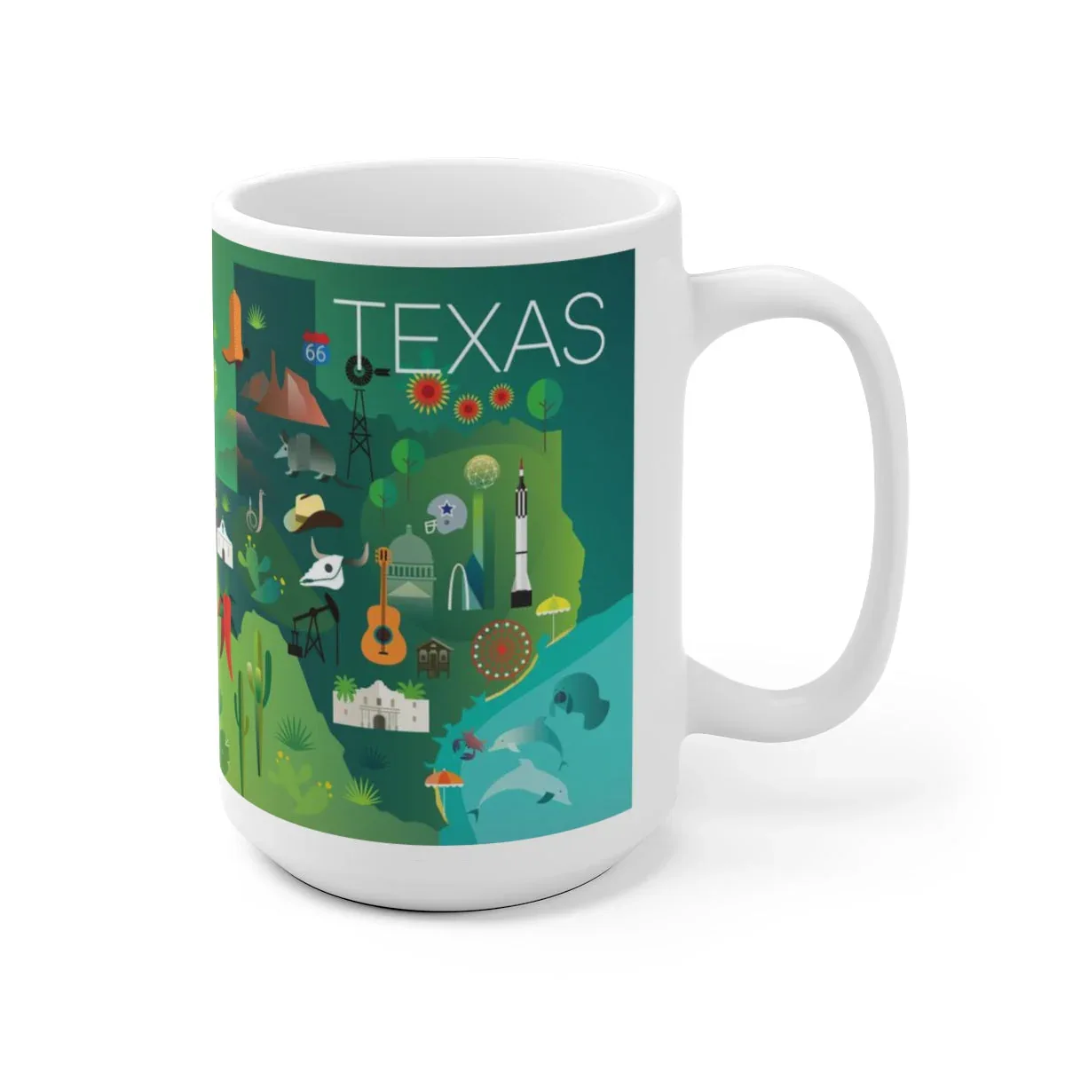 TEXAS 11 OZ OR 15 OZ CERAMIC MUG - Image 3
