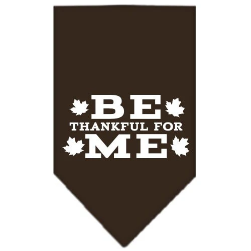 Thanksgiving Pet and Dog Bandana Screen Printed, "Be Thankful For Me" - Image 4