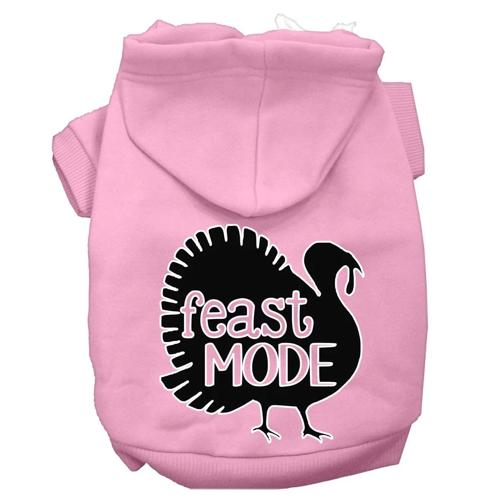 Thanksgiving Pet, Dog and Cat Hoodie Screen Printed, "Feast Mode" - Image 10