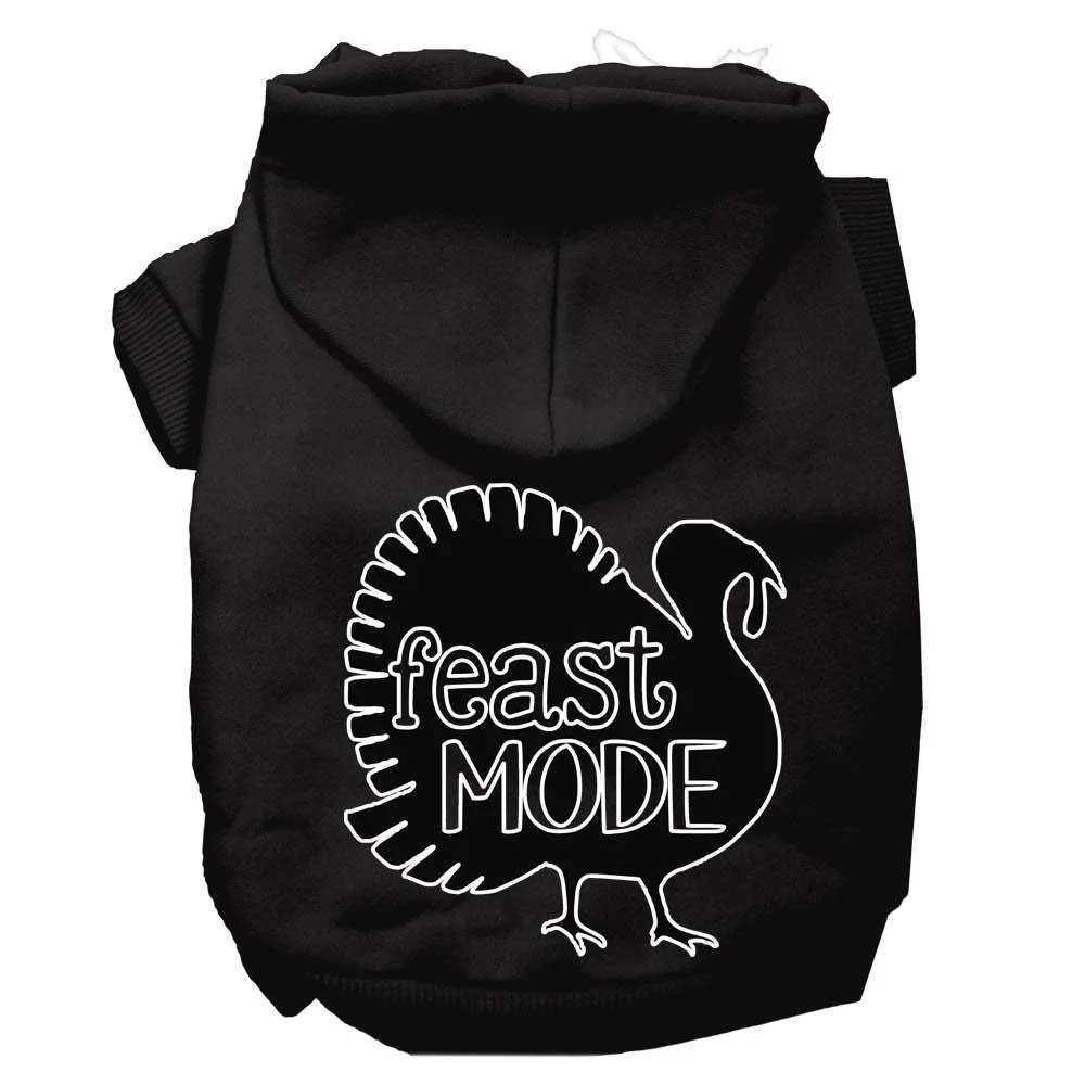 Thanksgiving Pet, Dog and Cat Hoodie Screen Printed, "Feast Mode" - Image 3