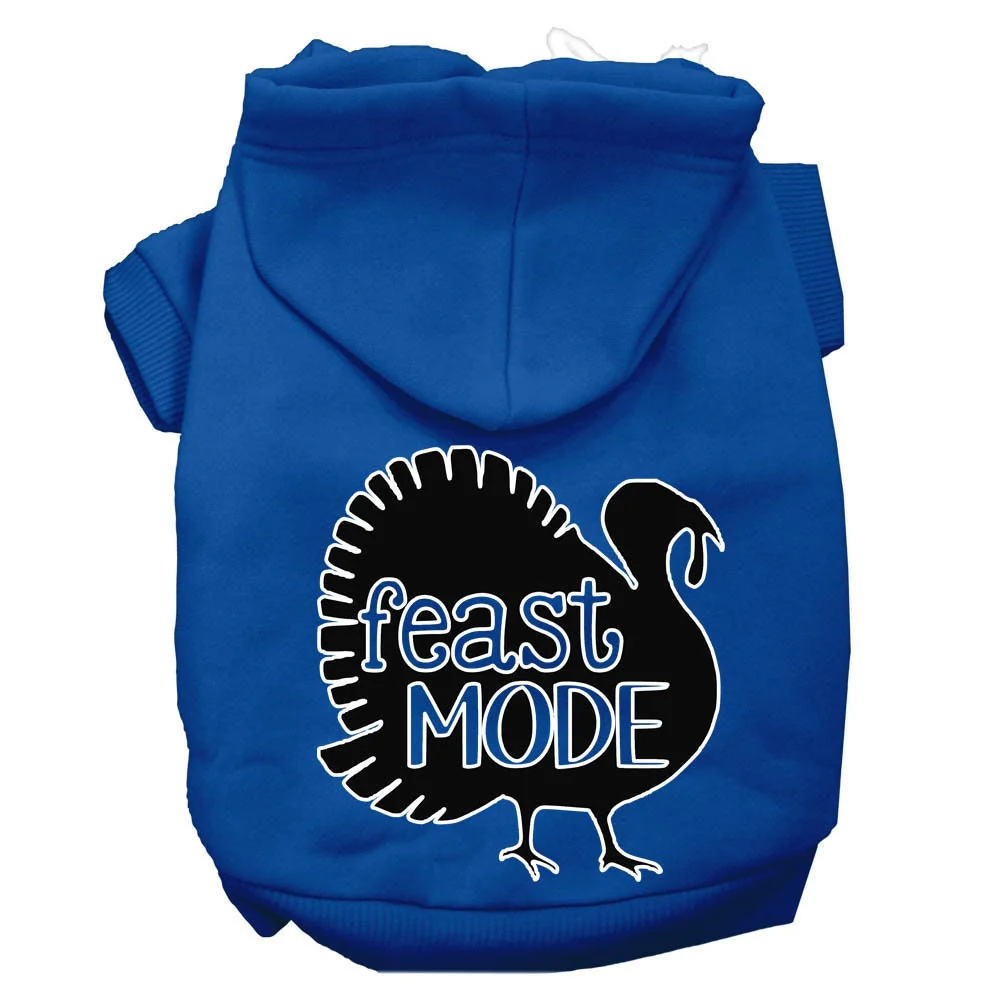 Thanksgiving Pet, Dog and Cat Hoodie Screen Printed, "Feast Mode" - Image 4
