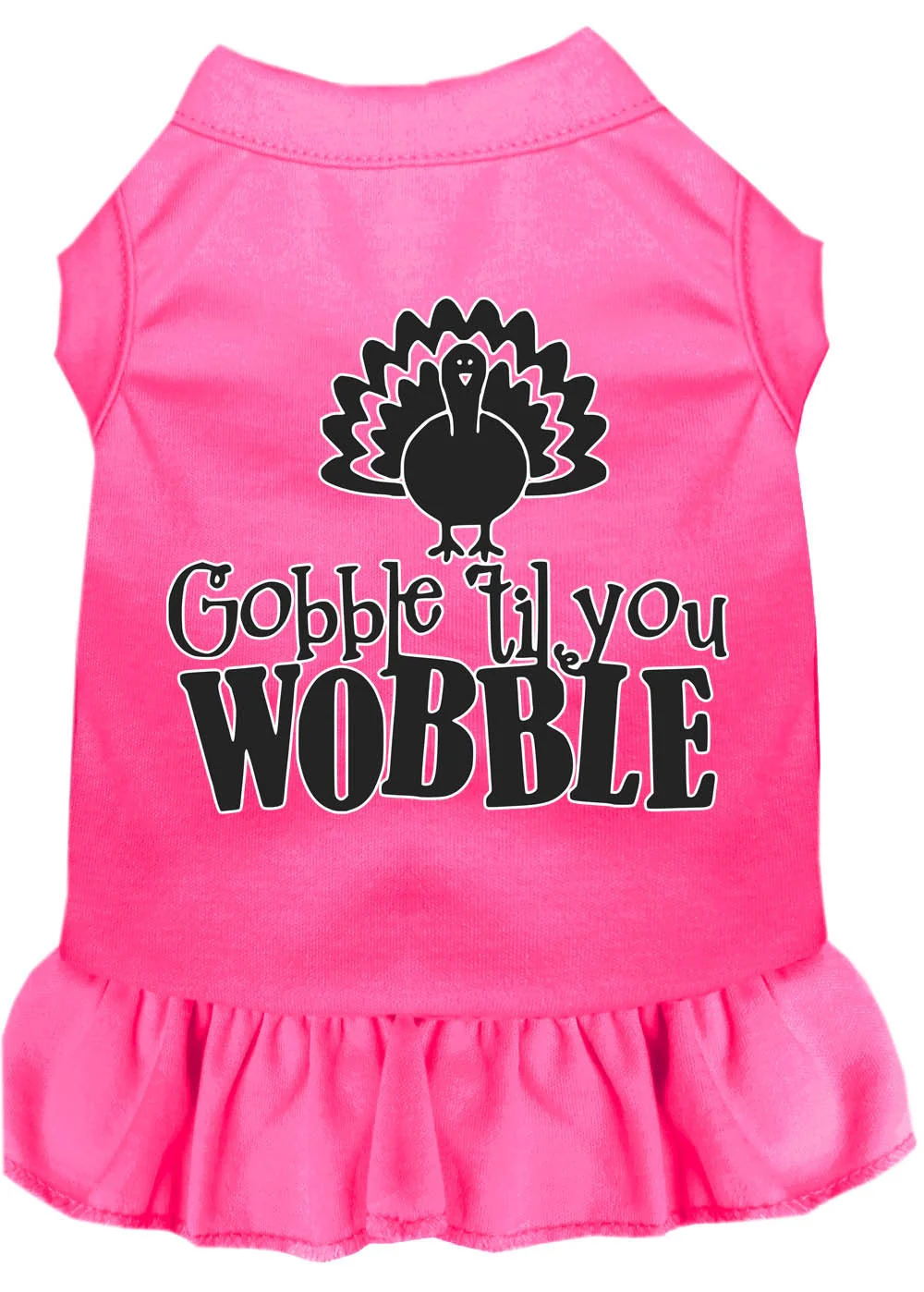 Thanksgiving Pet Dress "Gobble Til You Wobble" - Image 3