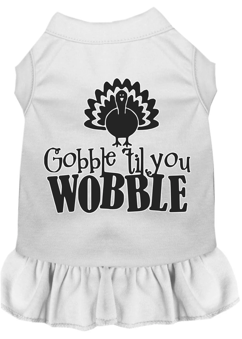 Thanksgiving Pet Dress "Gobble Til You Wobble" - Image 4
