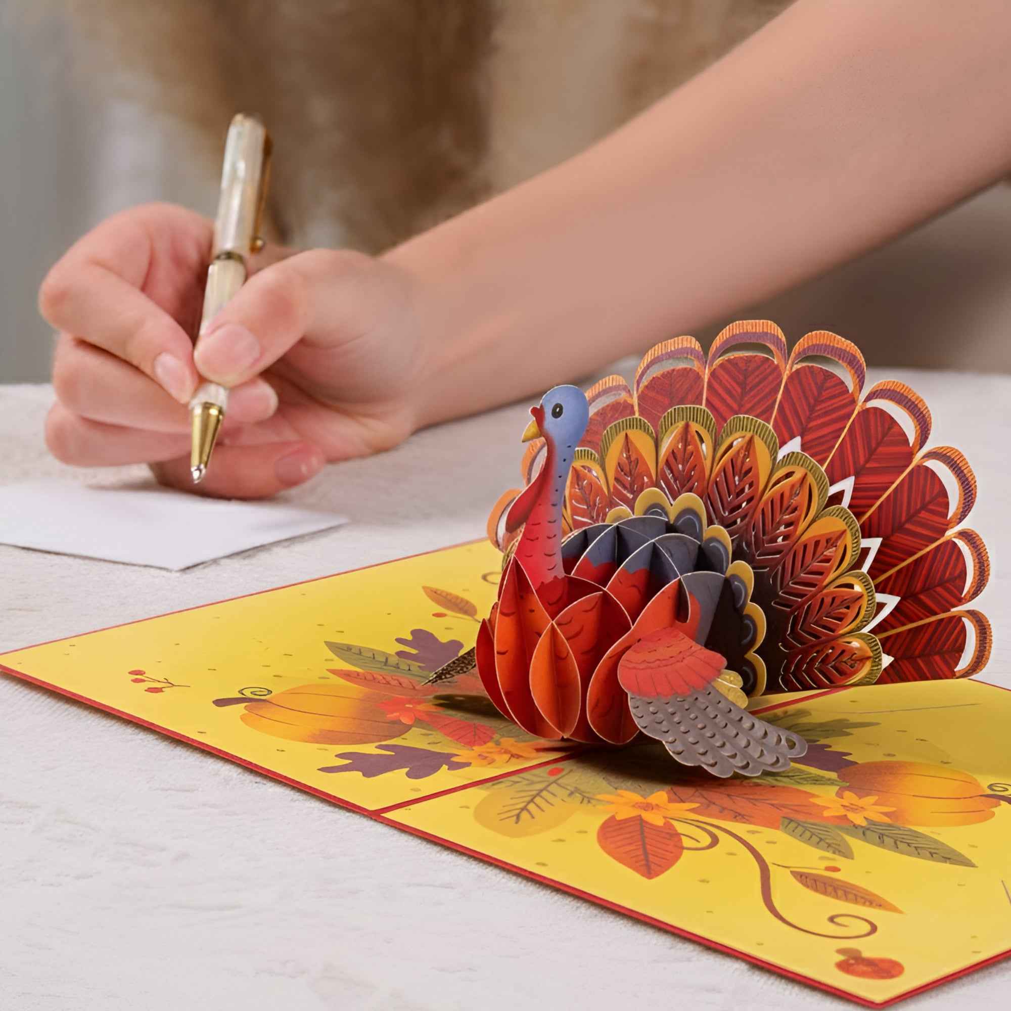 Thanksgiving Turkey Pop Up Card - Image 3