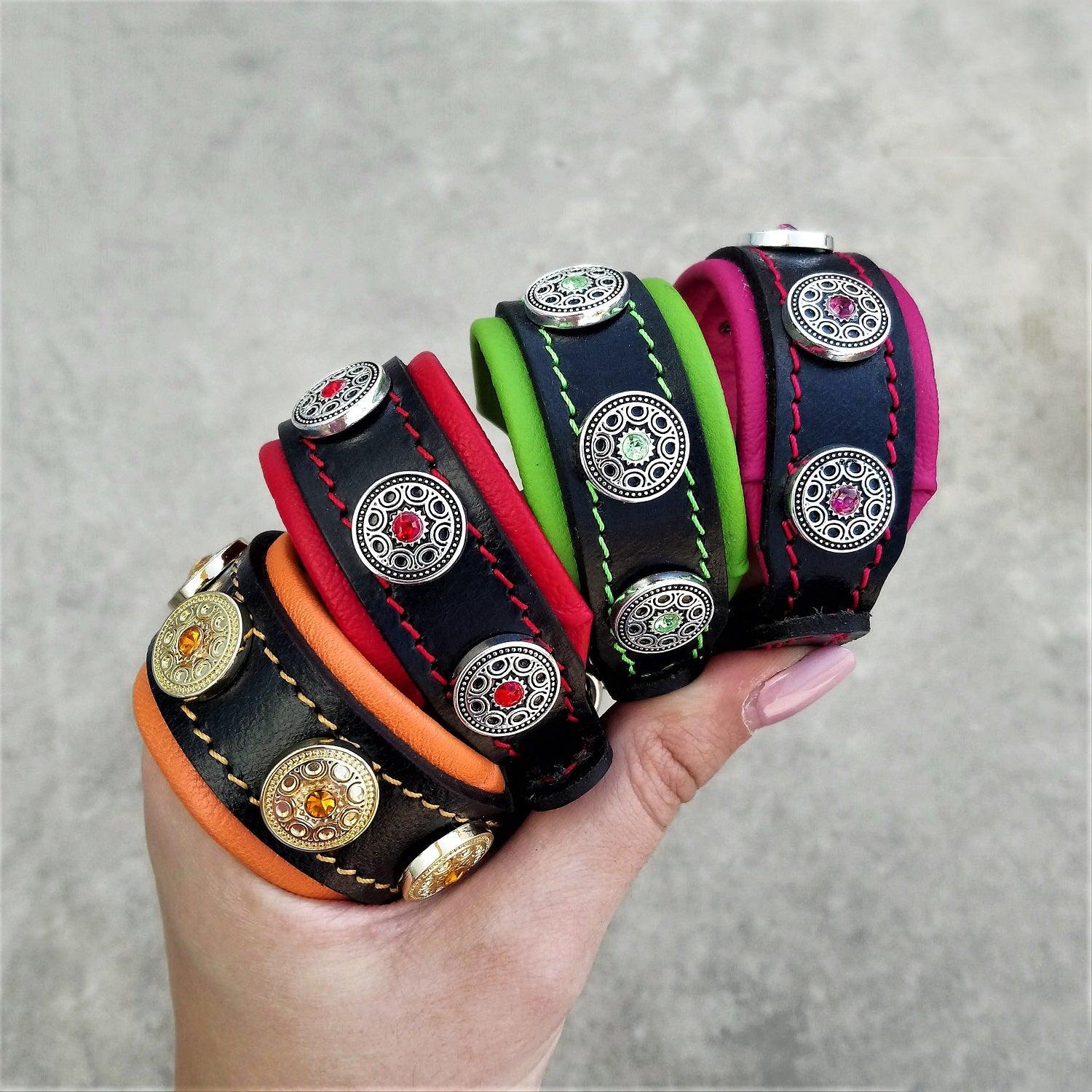 The "Bijou" handmade puppy collar - Image 2