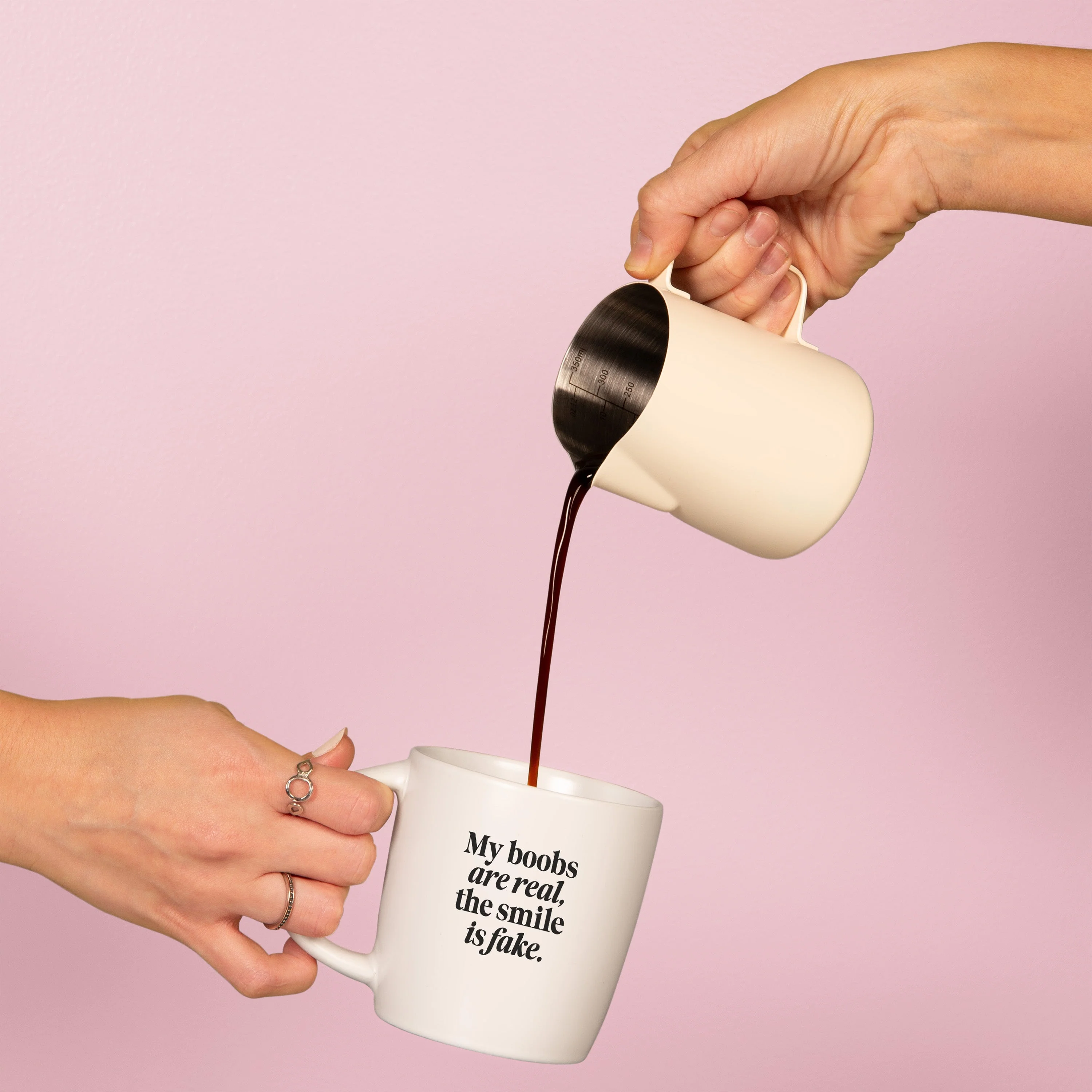 The Boobs are Real... Ceramic Coffee Mug - Image 2