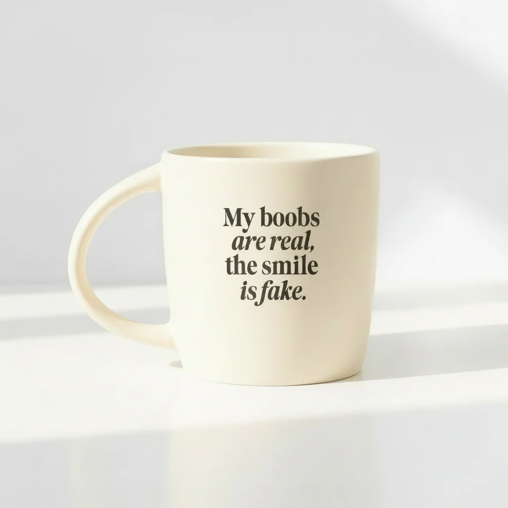 The Boobs are Real... Ceramic Coffee Mug - Image 6