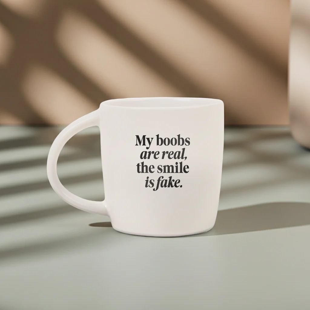 The Boobs are Real... Ceramic Coffee Mug - Image 7