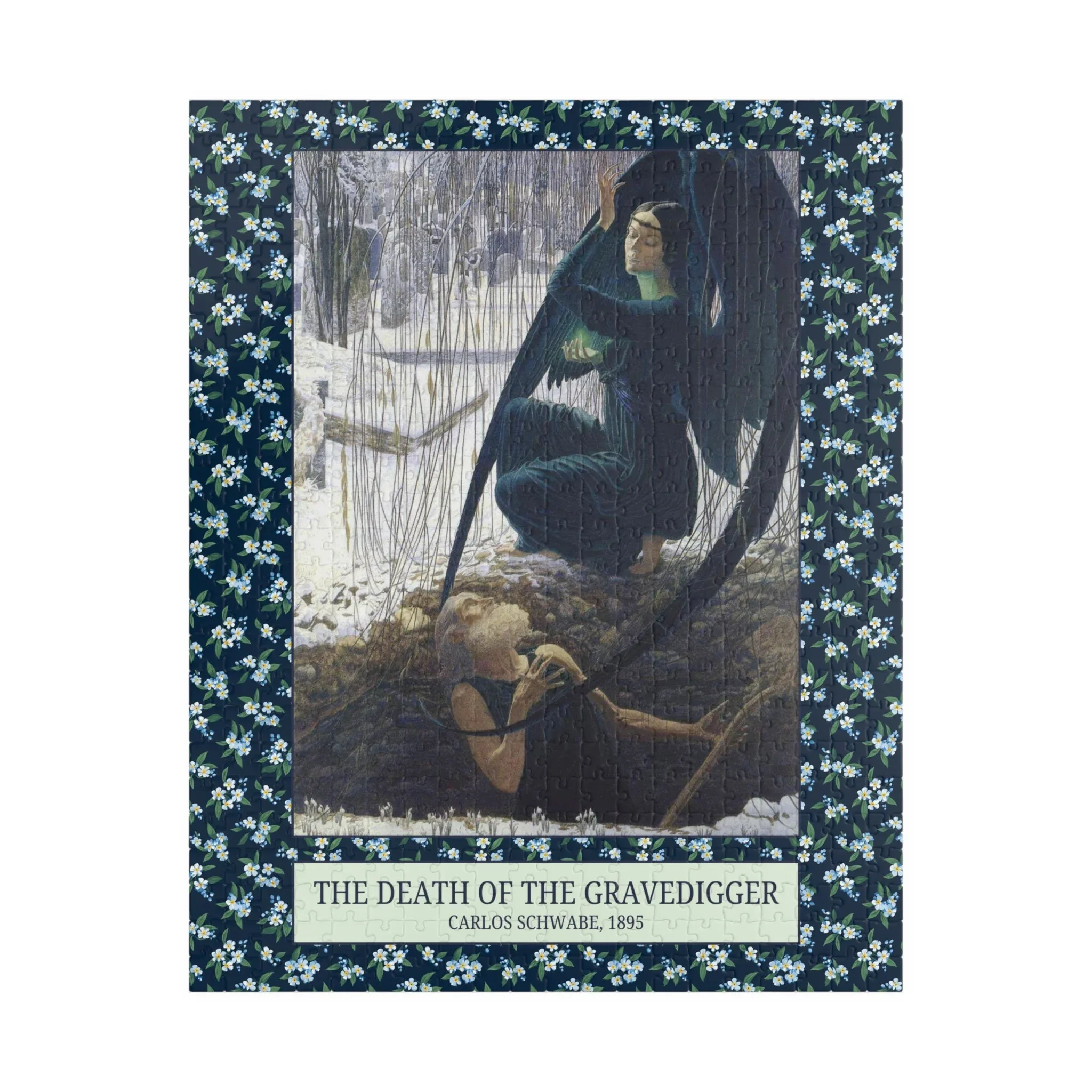 The Death of the Gravedigger by Carlos Schwabe: Spooky Art History Puzzle - Image 4