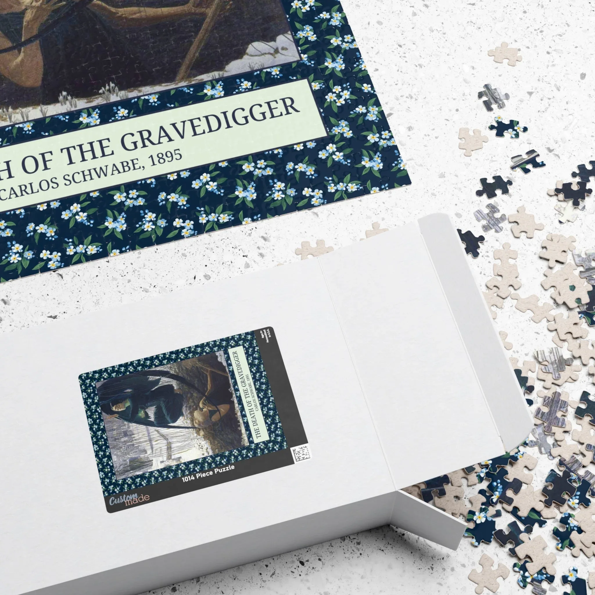 The Death of the Gravedigger by Carlos Schwabe: Spooky Art History Puzzle - Image 7