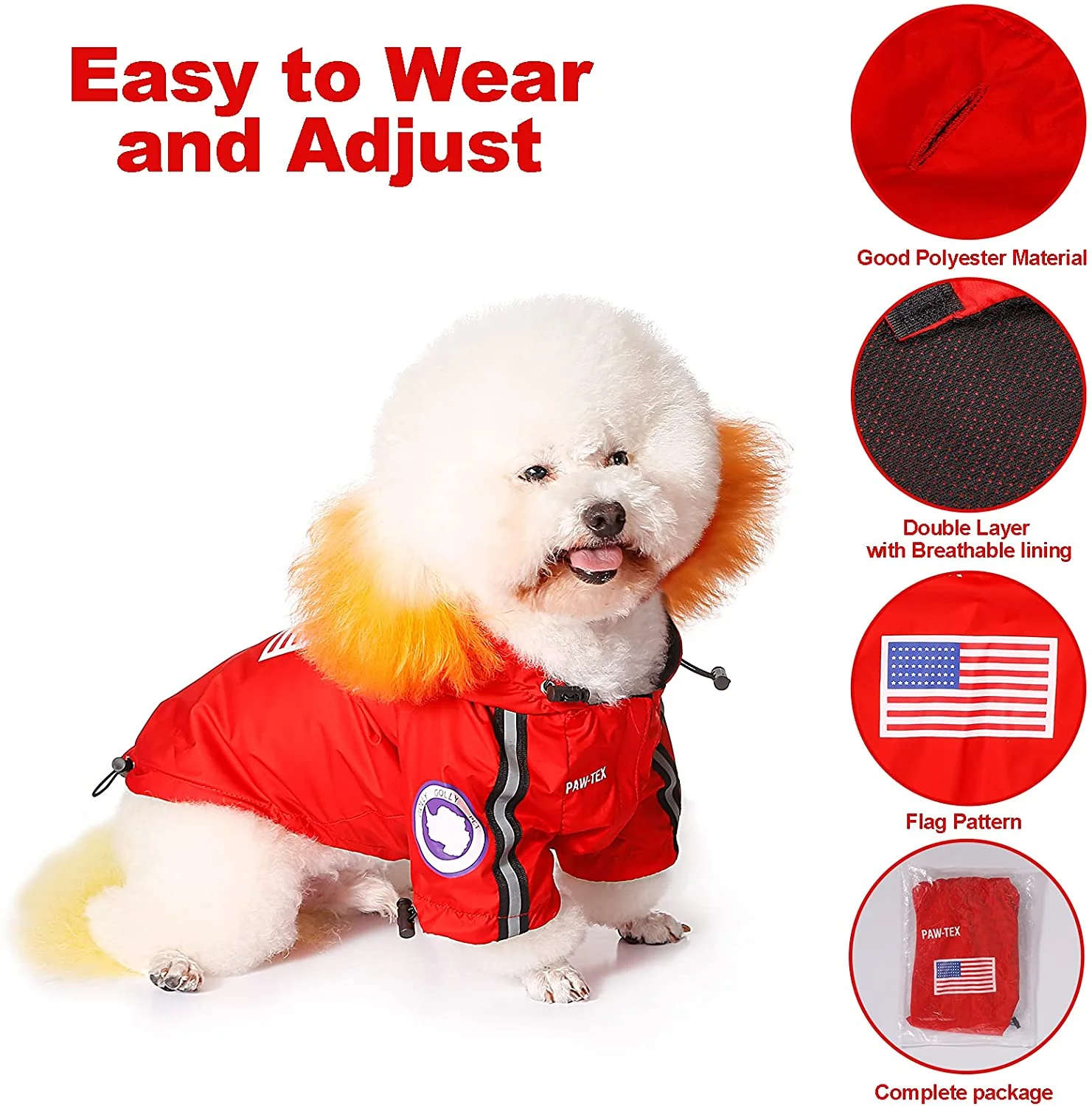 The Dog Face Pet Raincoat - Image 4