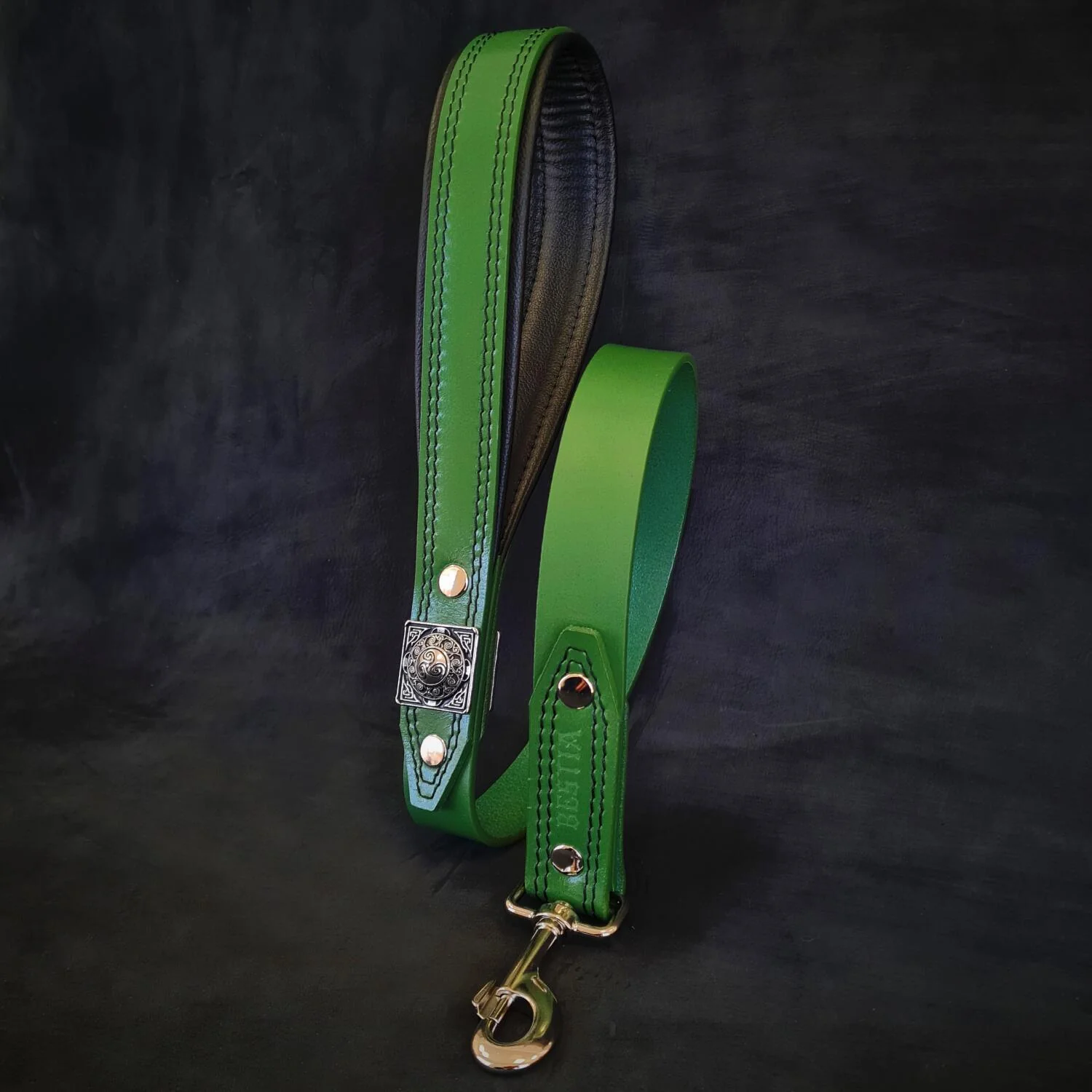 The "Eros" collar 2.5 inch wide Green - Image 3