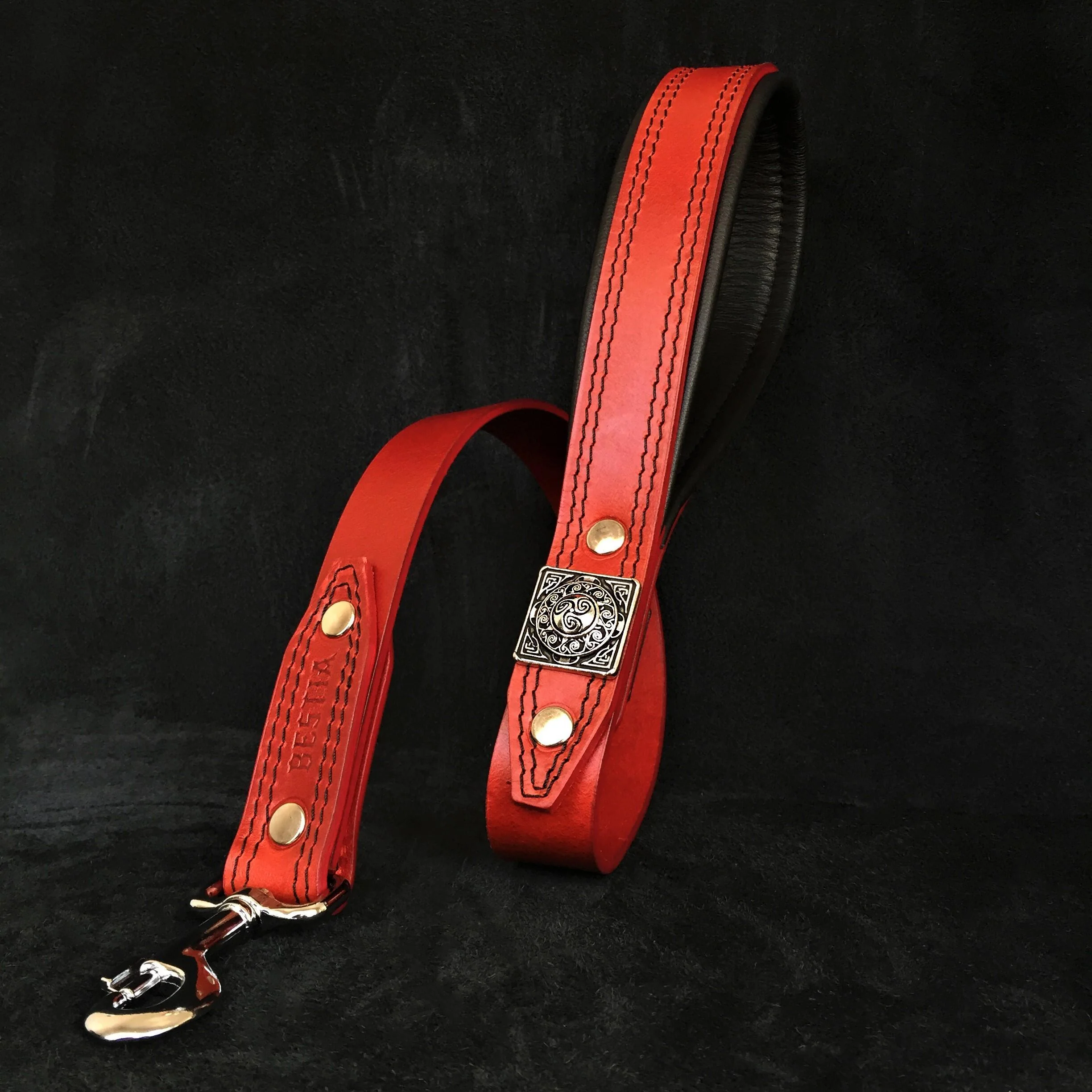The "Eros" collar 2.5 inch wide RED - Image 8