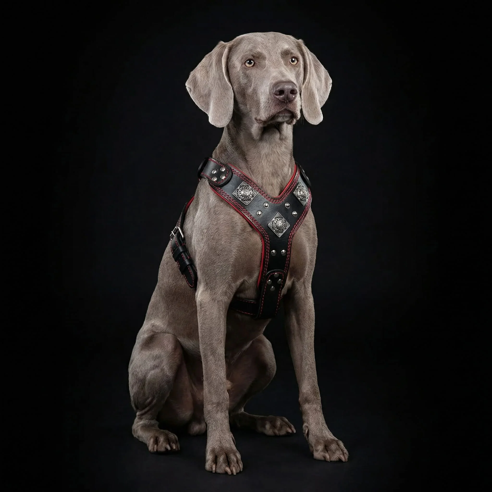 The "Eros" harness black & red - Image 2