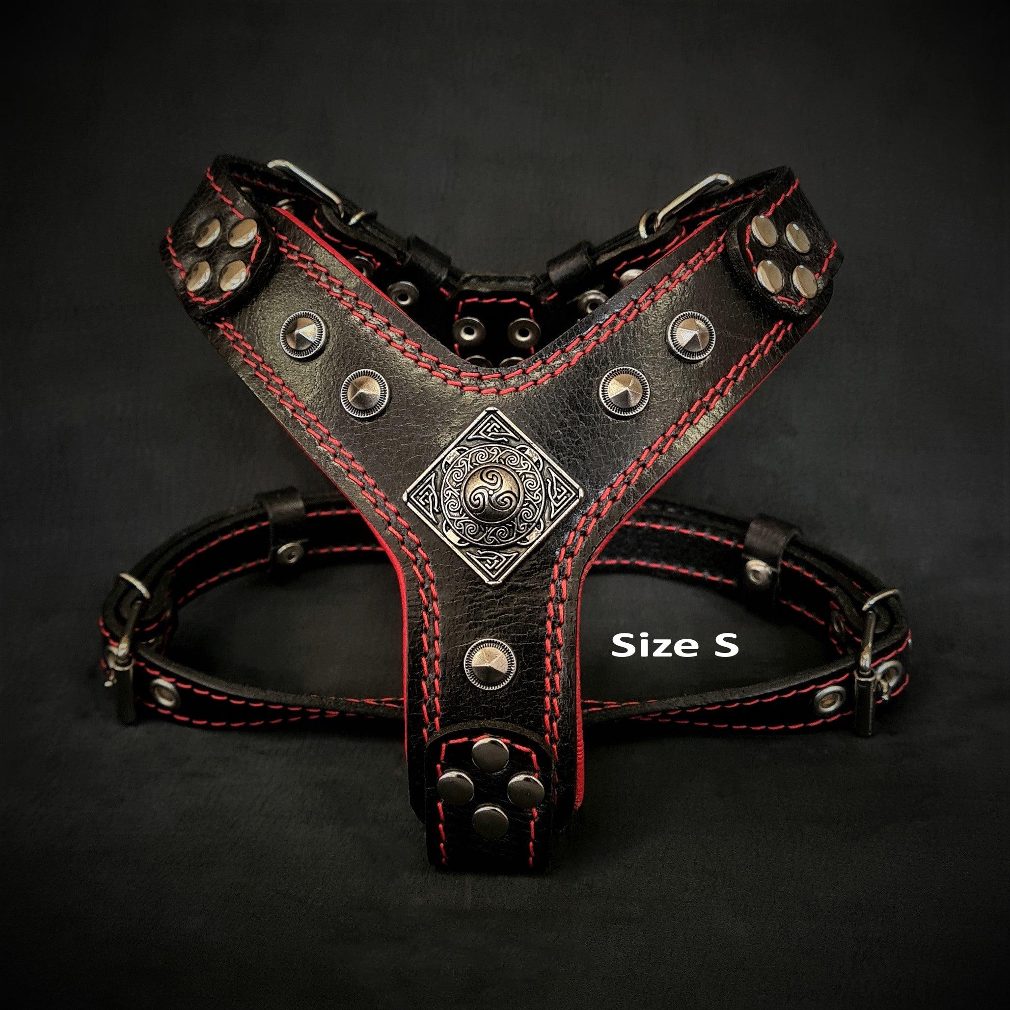 The ''Eros'' harness Black & Red Small to Medium Size - Image 2