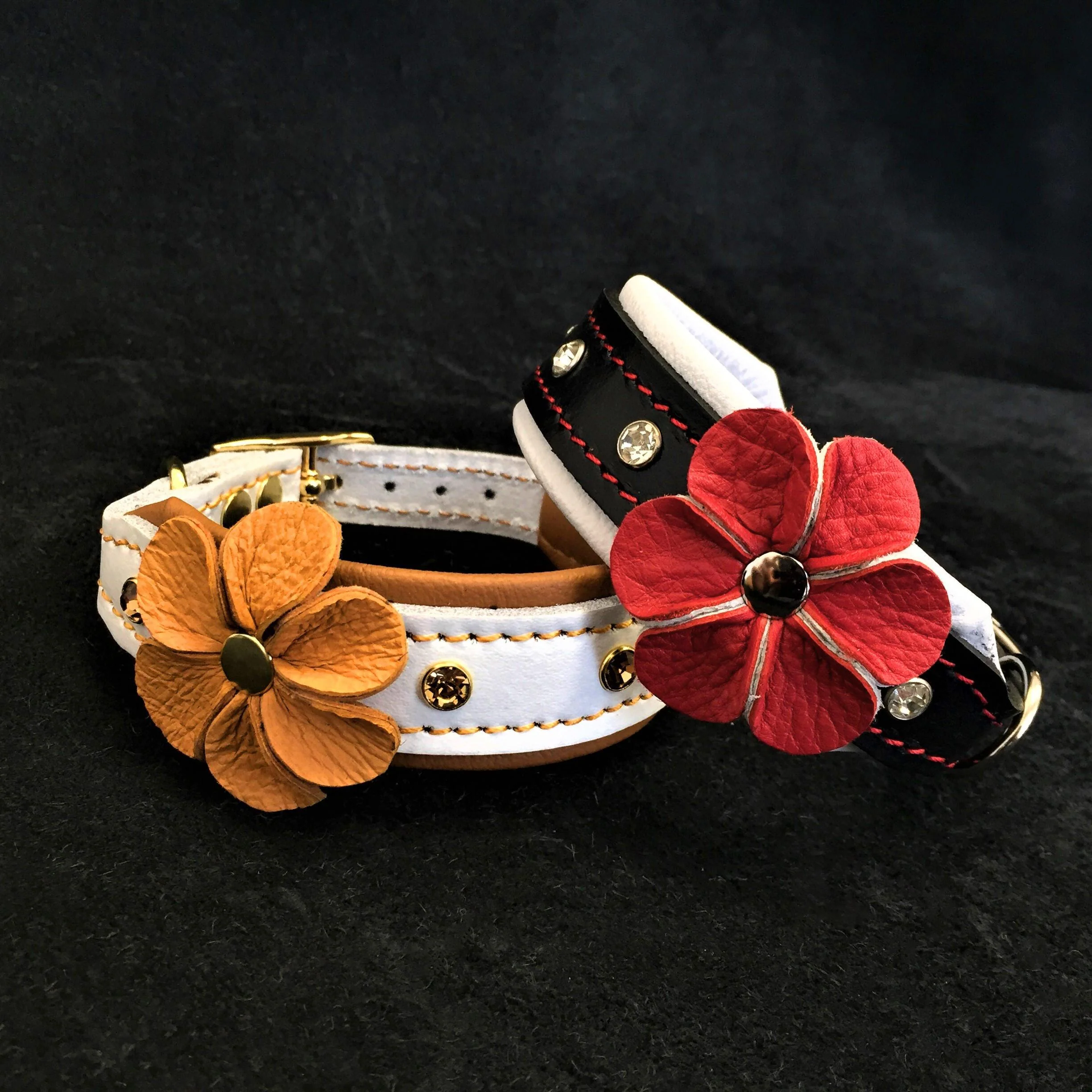 The "Flower" handmade puppy collar - Image 2