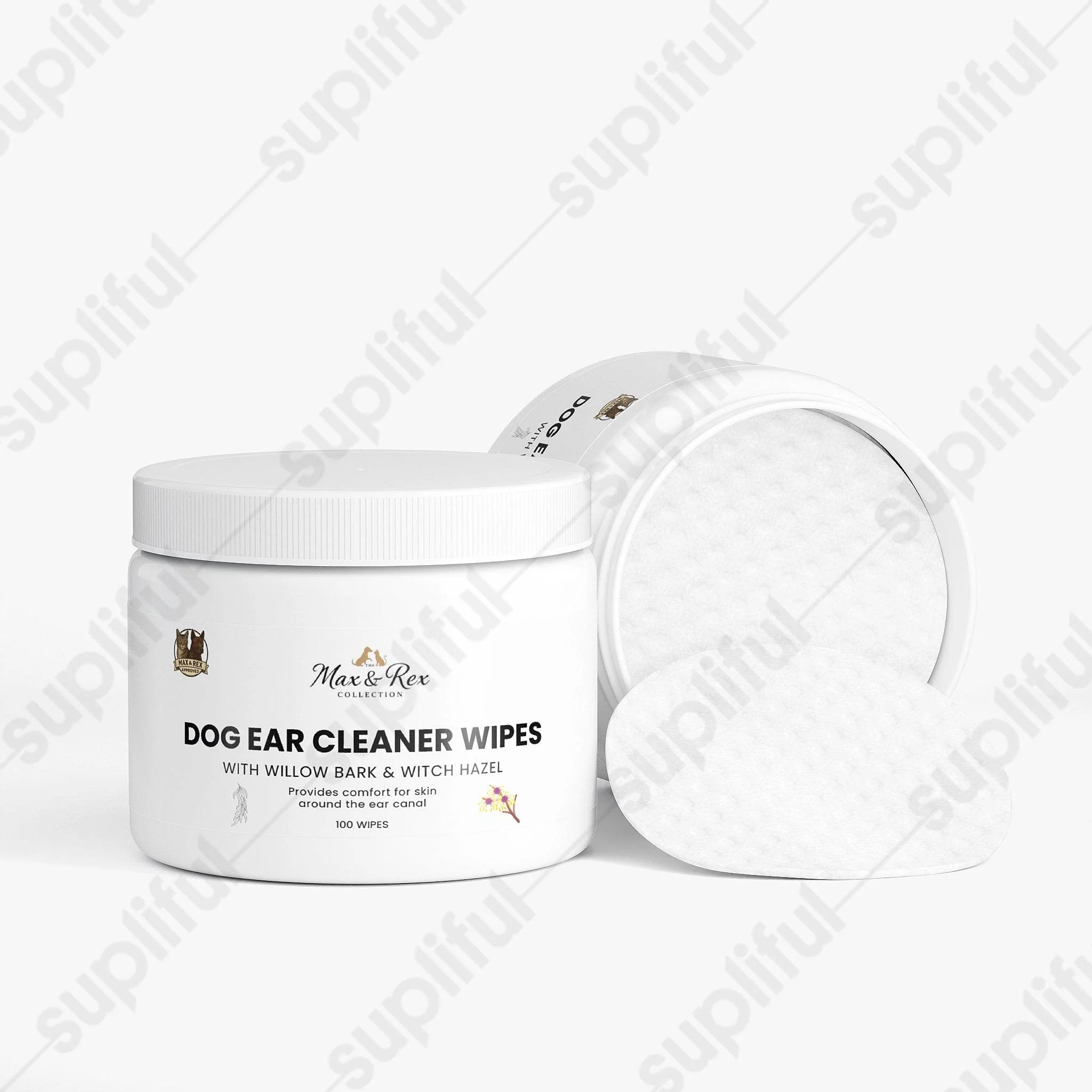 The Max & Rex Collection Dog Ear Cleaner Wipes - Image 2