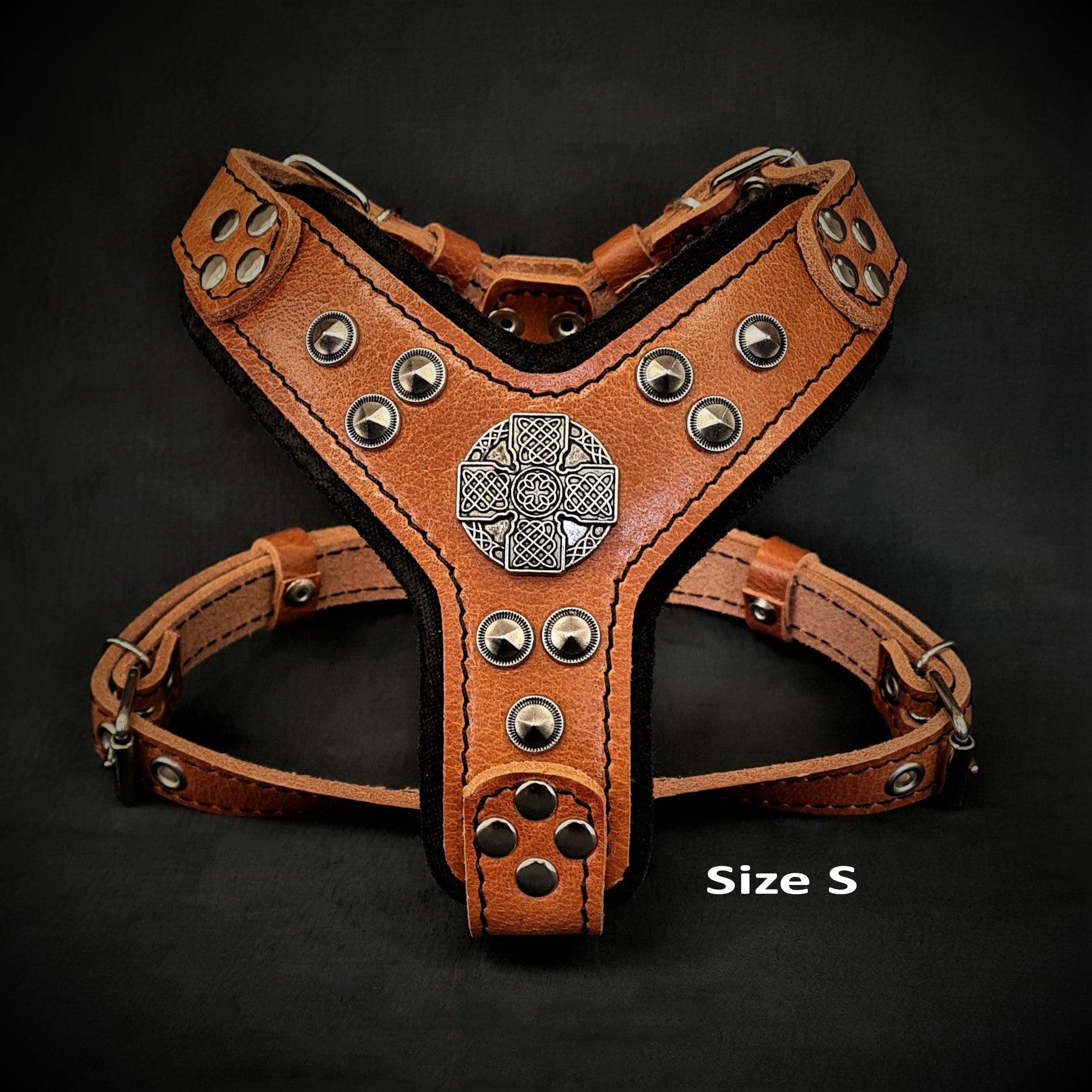 The ''Maximus'' harness brown & silver Small to Medium Size - Image 2