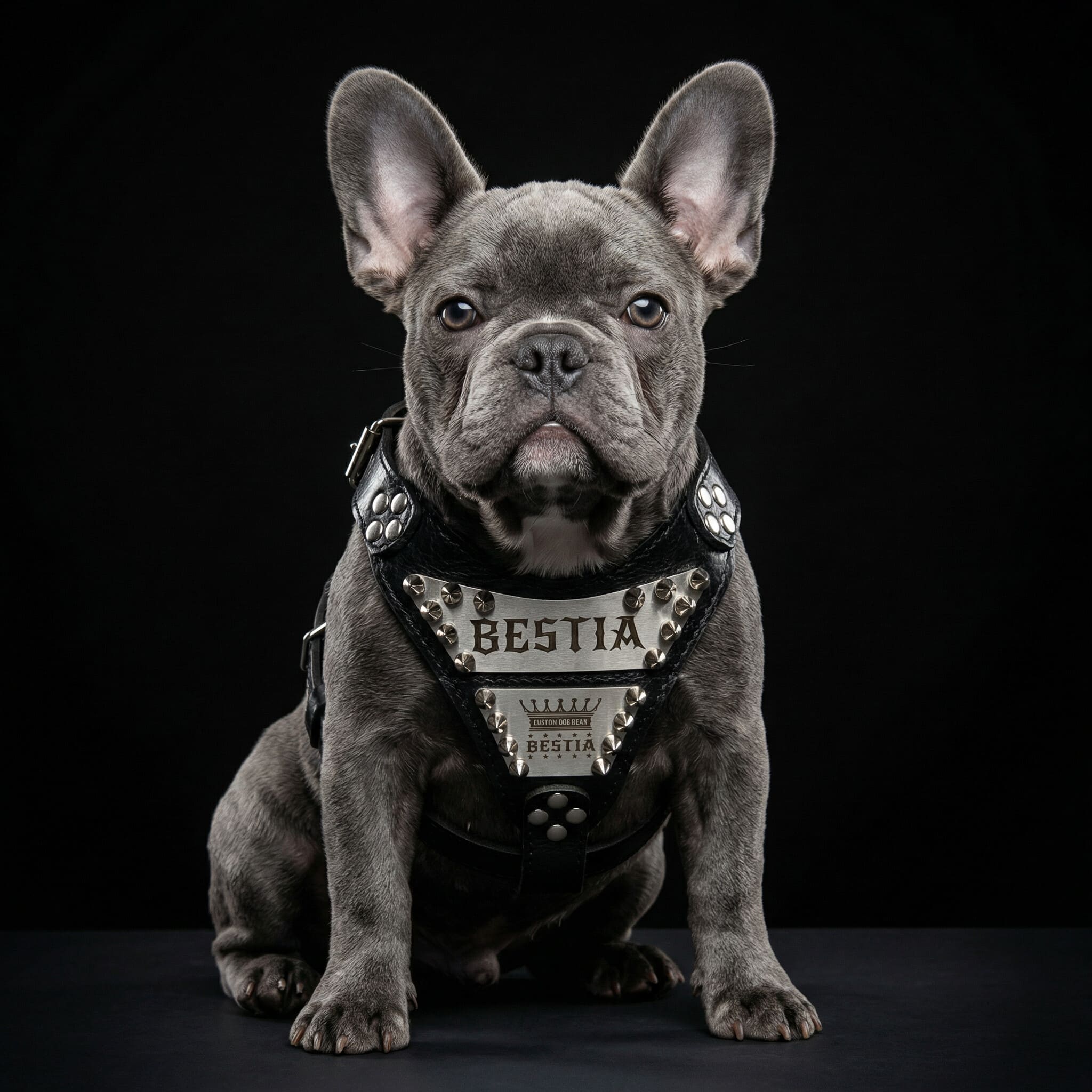 The "Metal" harness small to medium size - Personalized - Image 2