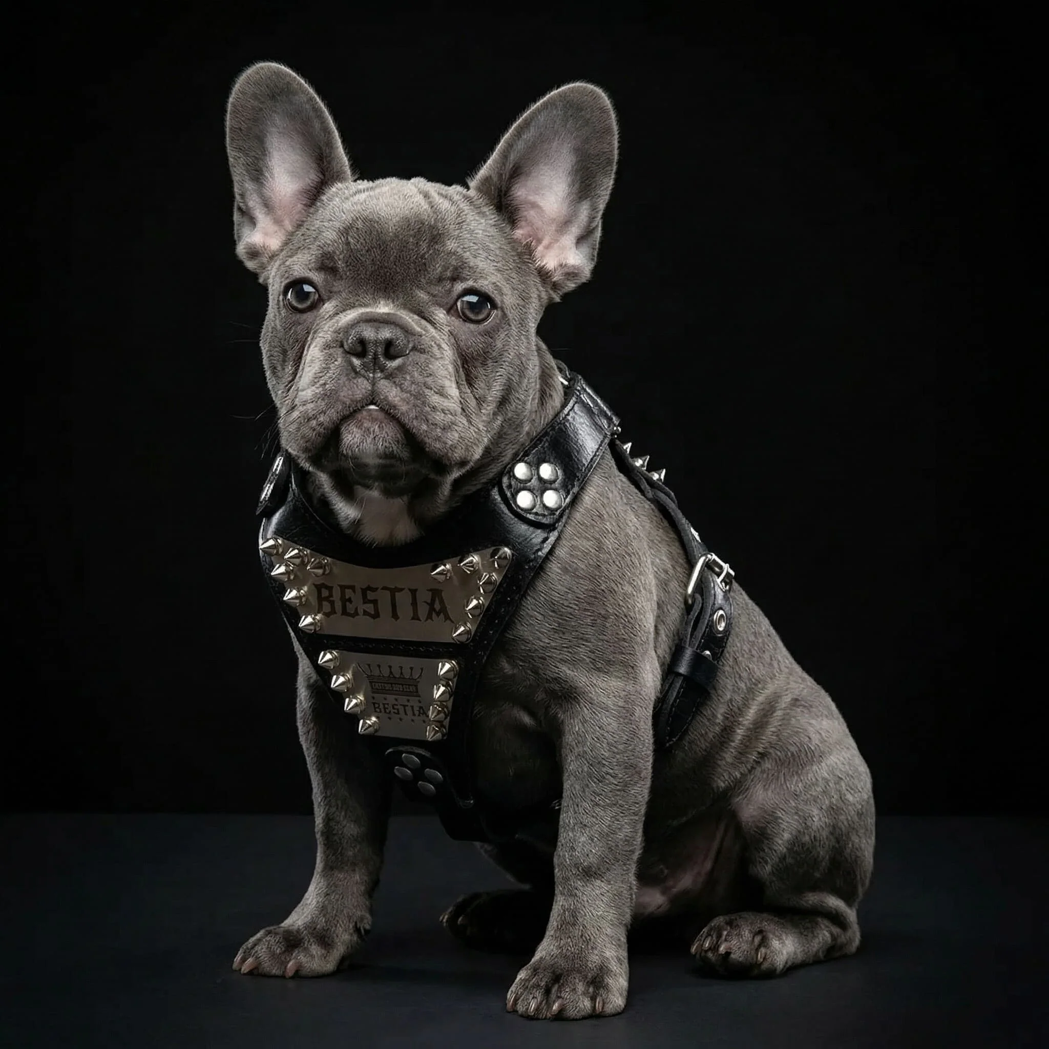 The "Metal" harness small to medium size - Personalized - Image 3