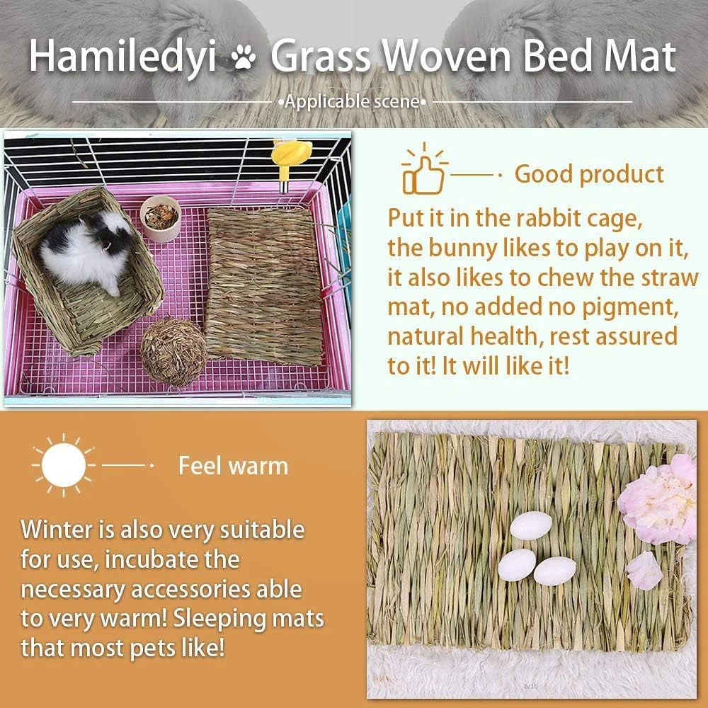 The Ultimate Chew-athon: 12 Grass Mats for Your Furry Friends' Snack Time and Nap Zone! - Image 3