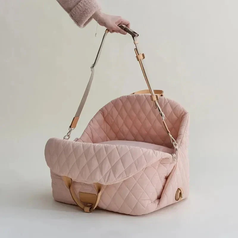The Verona Luxe Carrier - Quilted Designer Pet Tote - Image 5