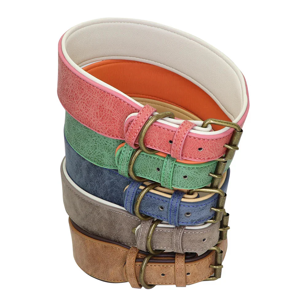The Wide Luxe Collar - Padded Leather for Large Dogs - Image 4