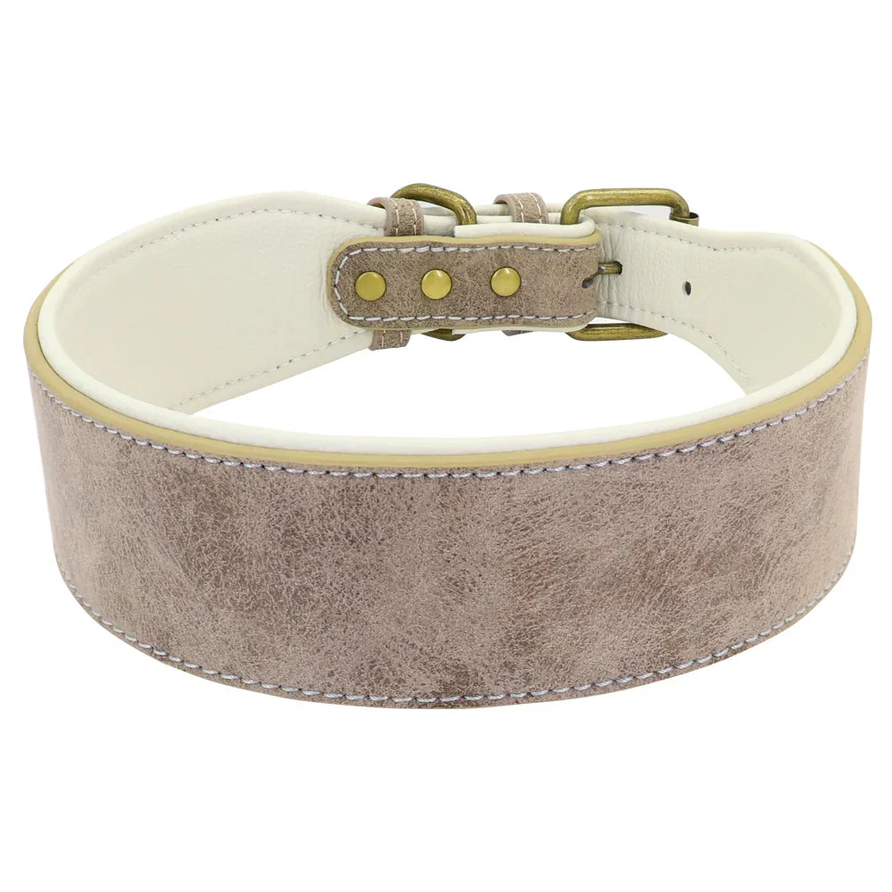 The Wide Luxe Collar - Padded Leather for Large Dogs - Image 7