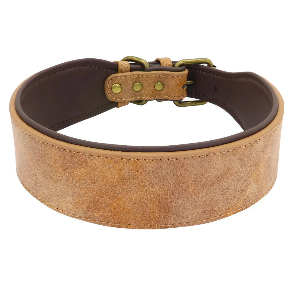 The Wide Luxe Collar - Padded Leather for Large Dogs - Image 8