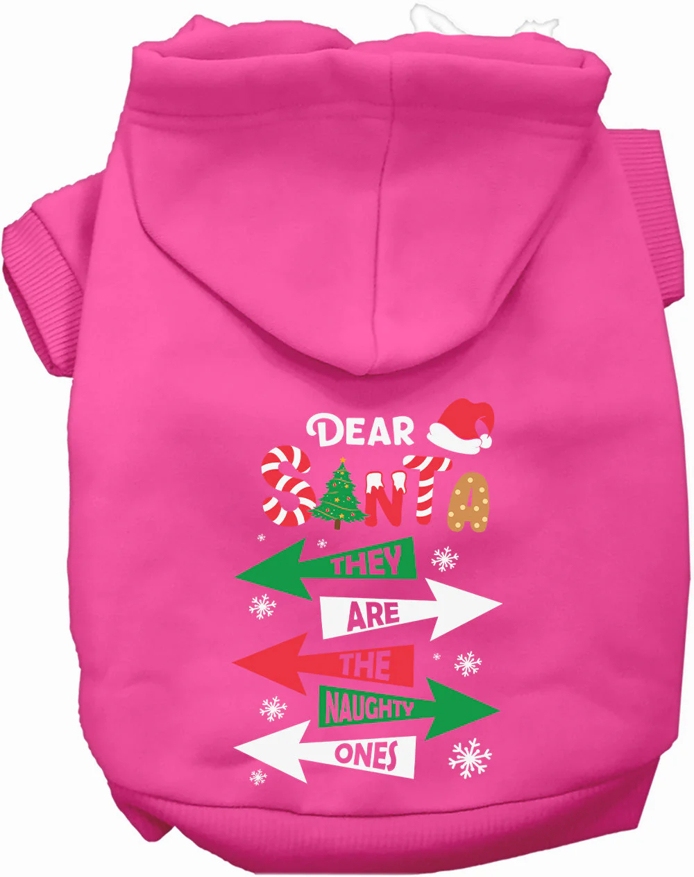 They're the Naughty Ones Christmas Pet Hoodie - Image 4