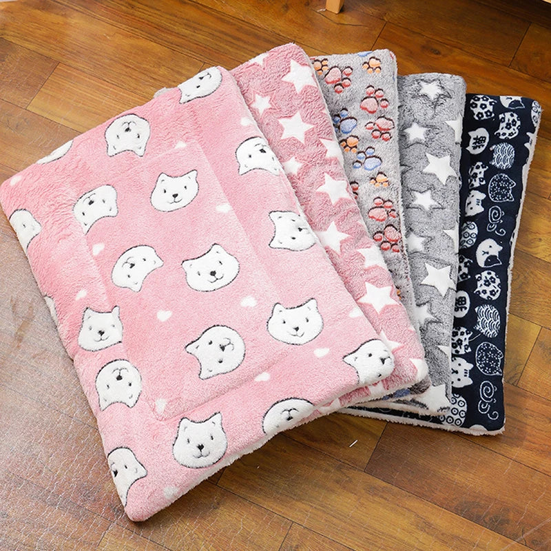 Thicken Flannel Cat Mat – Soft Winter Sleeping Cushion for Cats & Small Dogs - Image 3