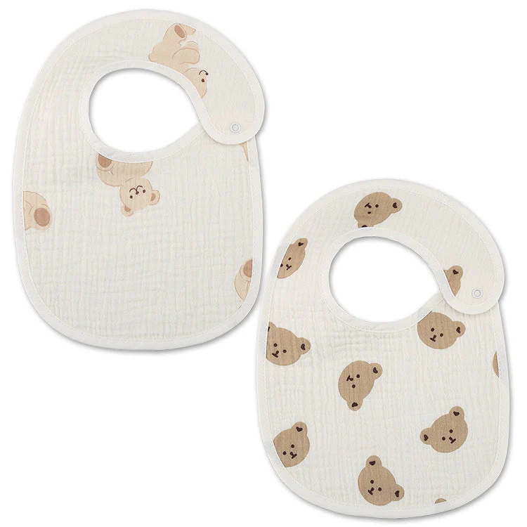 Thin Kids' Bib Pure Cotton Waterproof Gauze Saliva Towel - Image 15