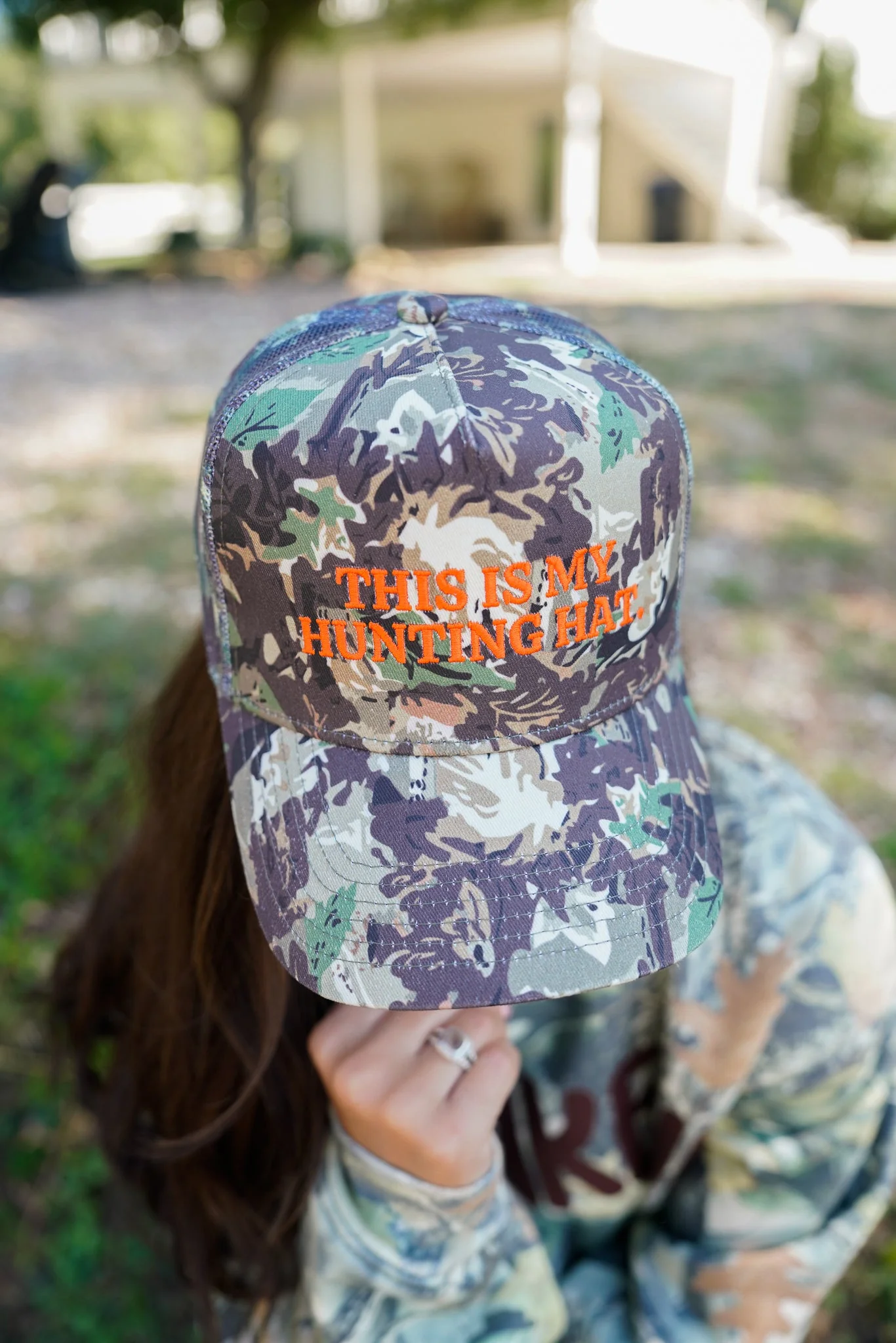 This is my Hunting Hat. - Camo Trucker Hat - Image 12