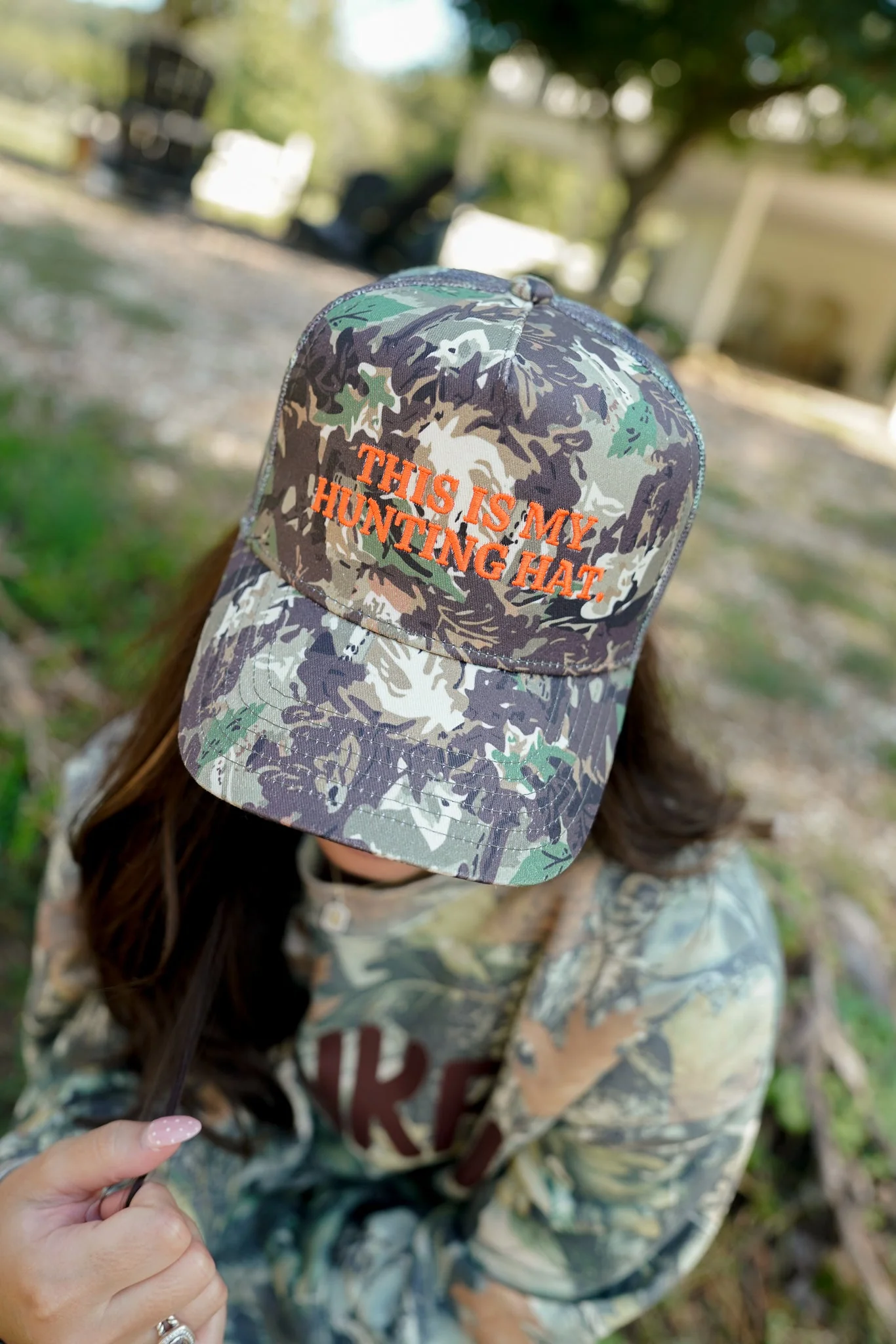 This is my Hunting Hat. - Camo Trucker Hat - Image 5