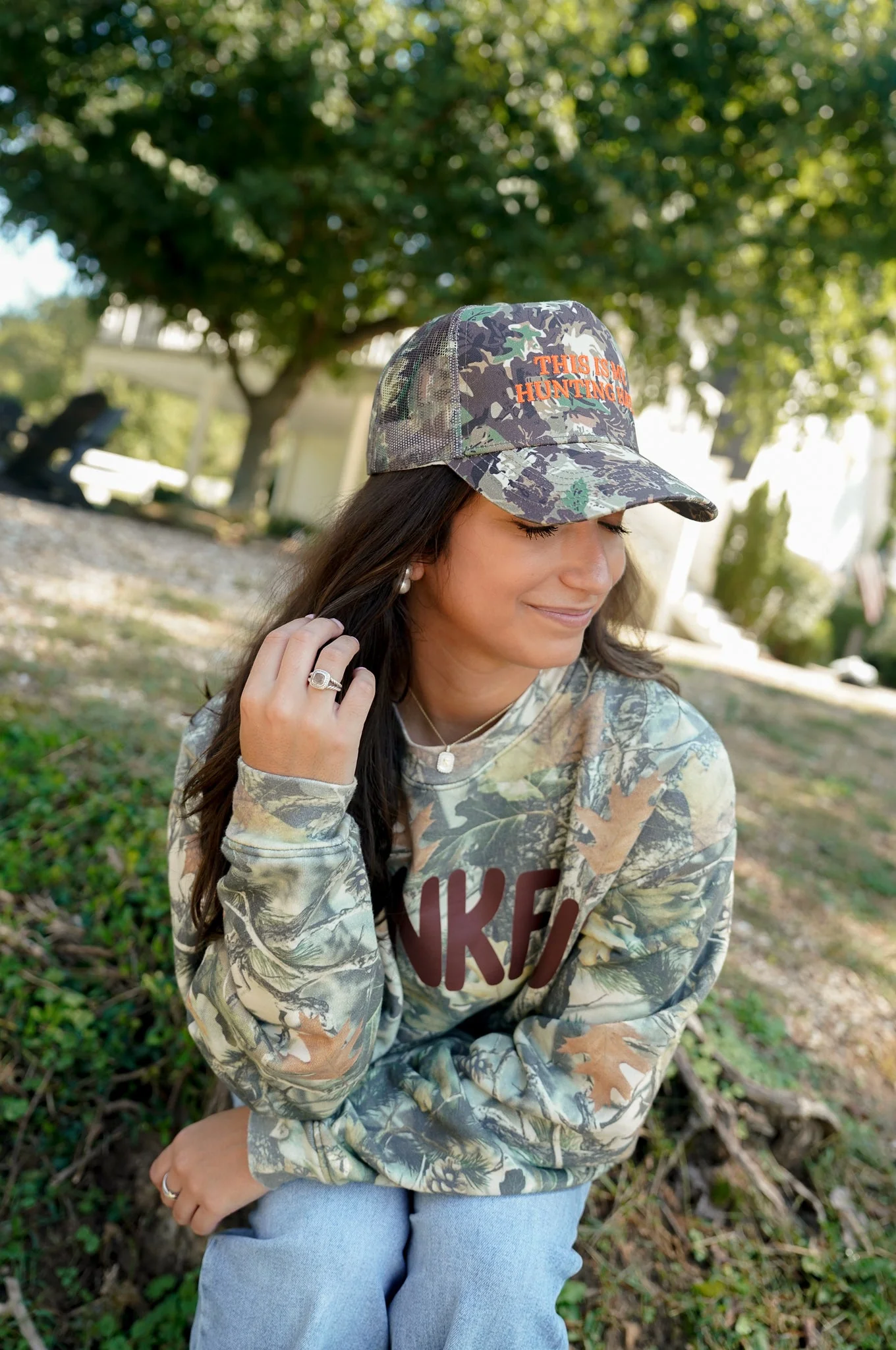 This is my Hunting Hat. - Camo Trucker Hat - Image 8