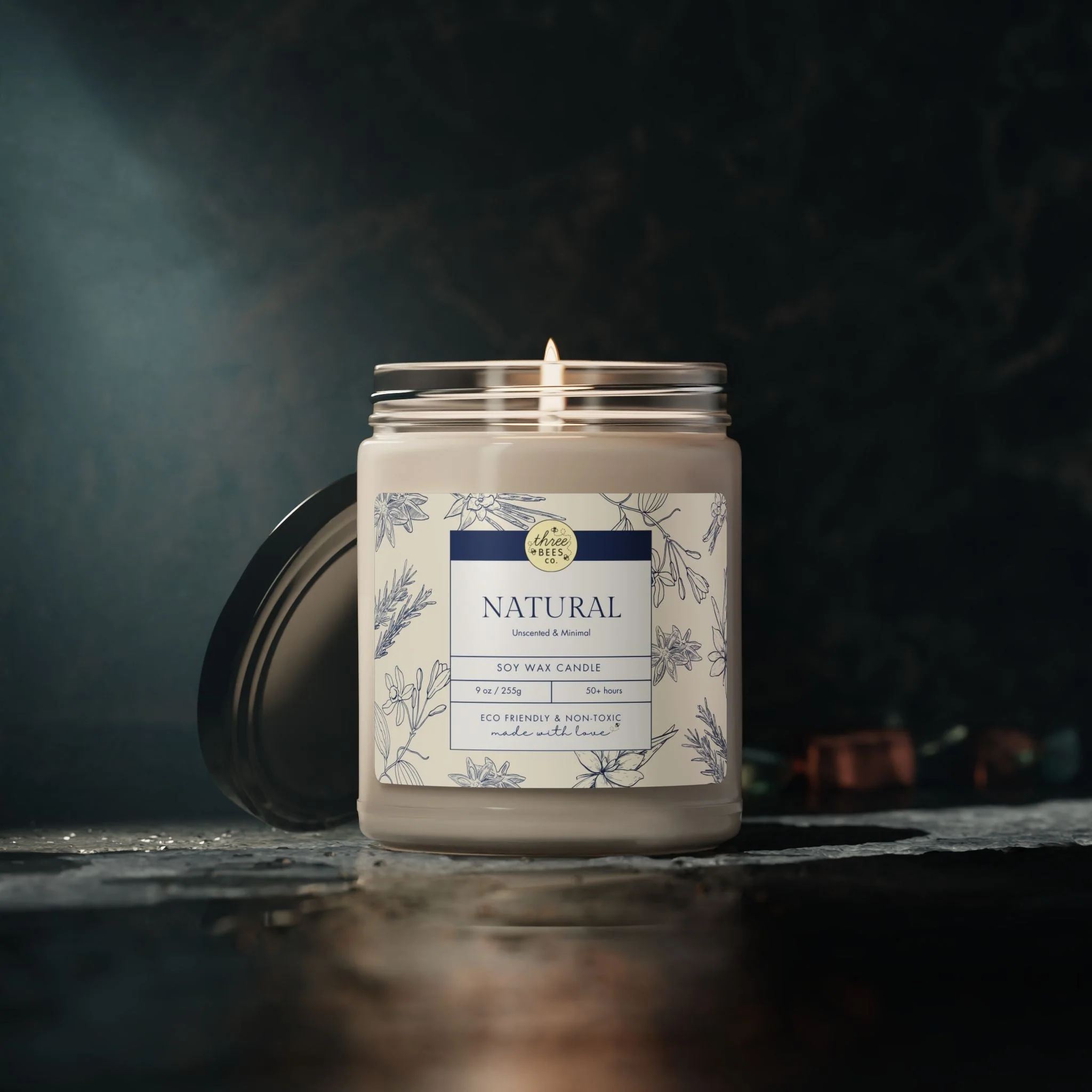 Three Bees Scented Soy Candle - 9oz - Image 15