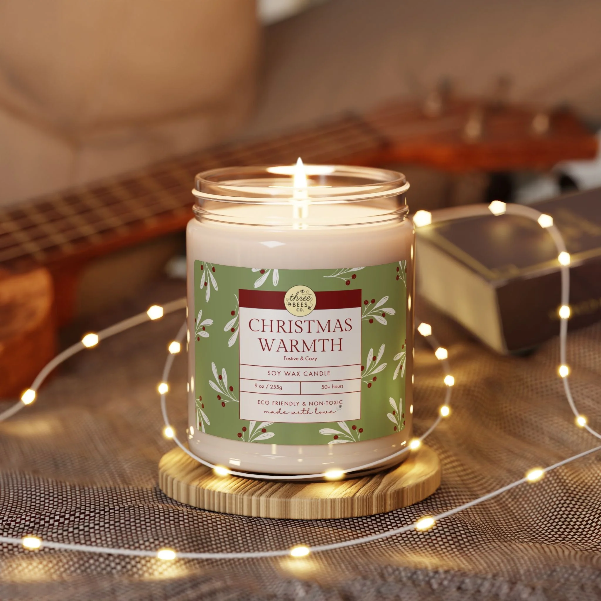 Three Bees Scented Soy Candle - 9oz - Image 19