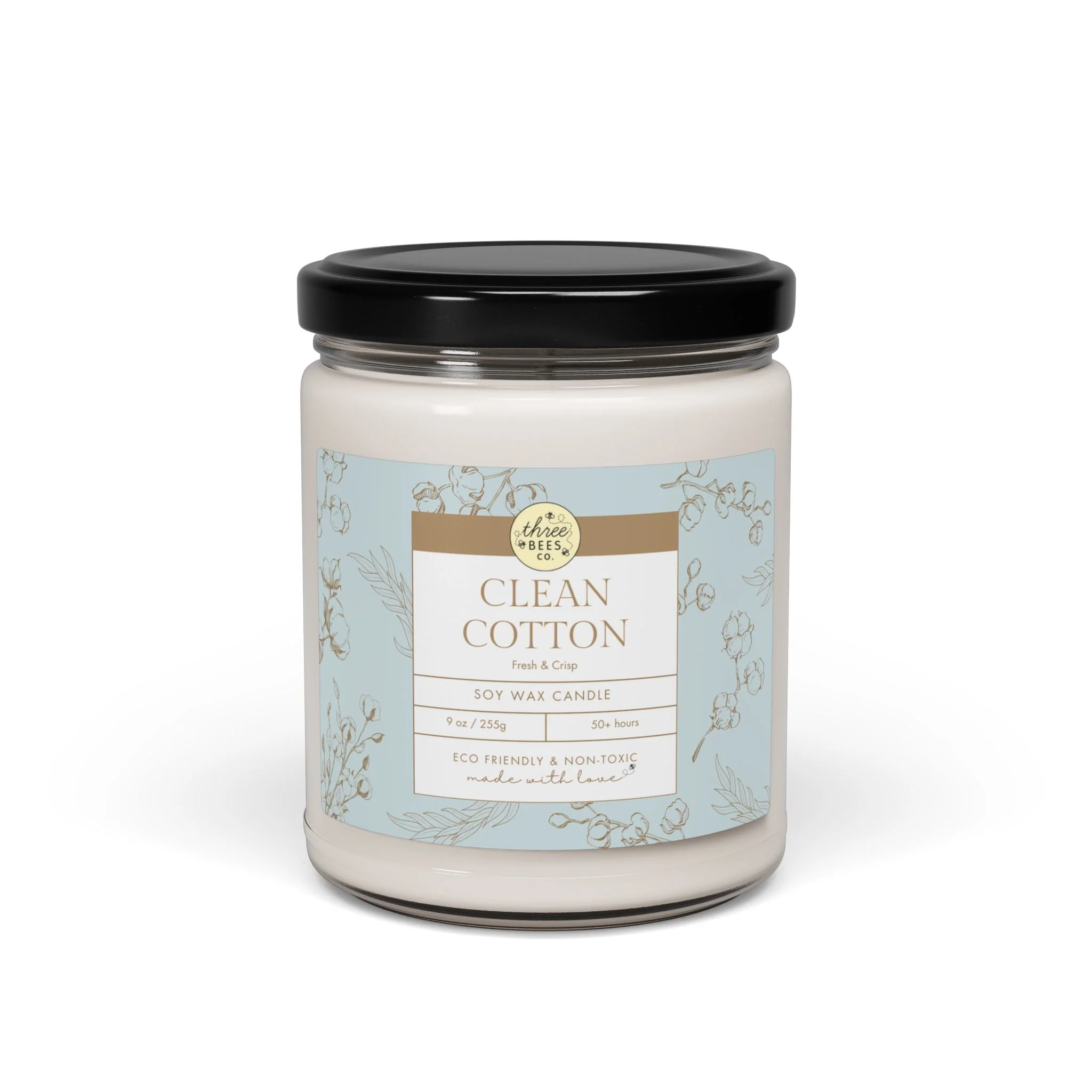 Three Bees Scented Soy Candle - 9oz - Image 3