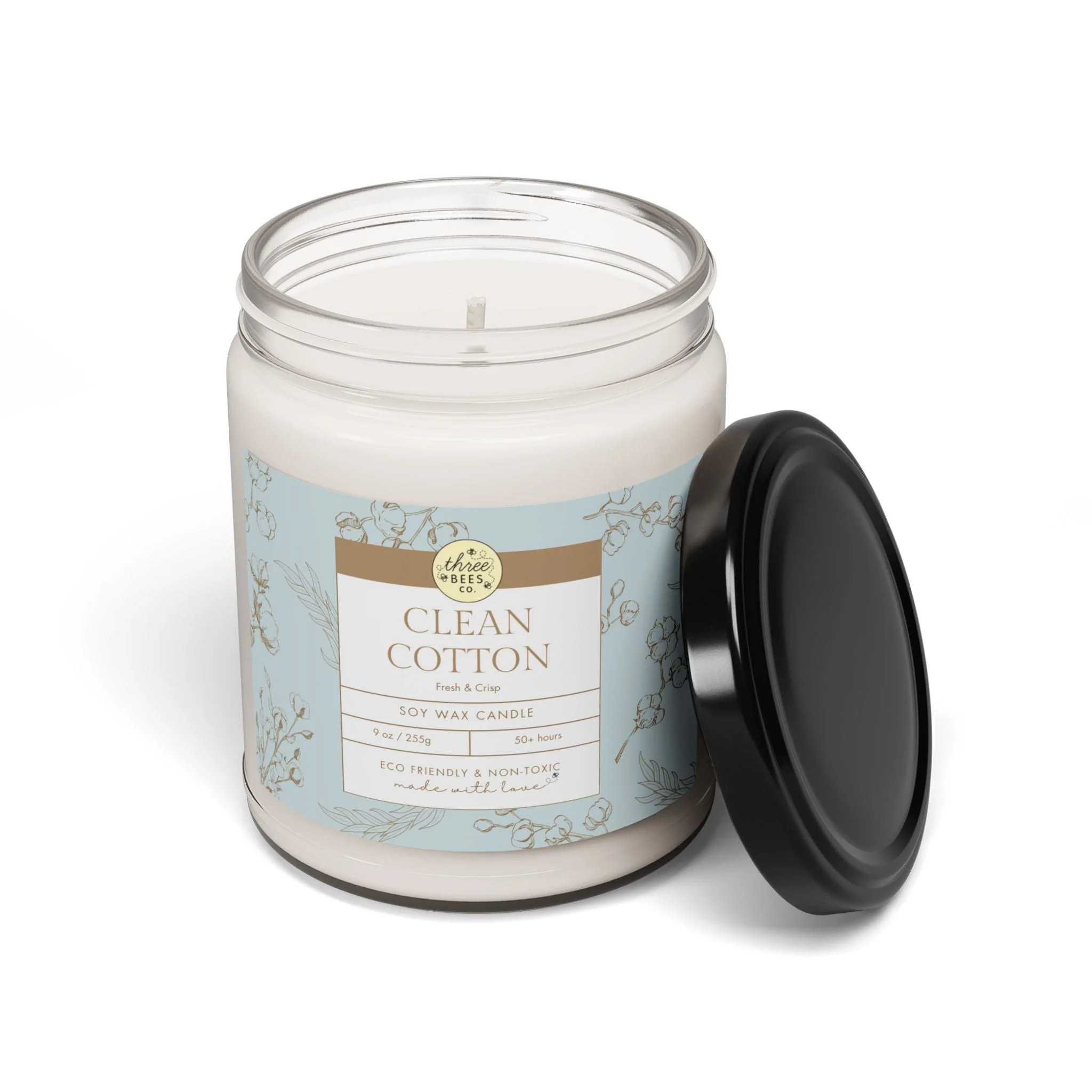 Three Bees Scented Soy Candle - 9oz - Image 4