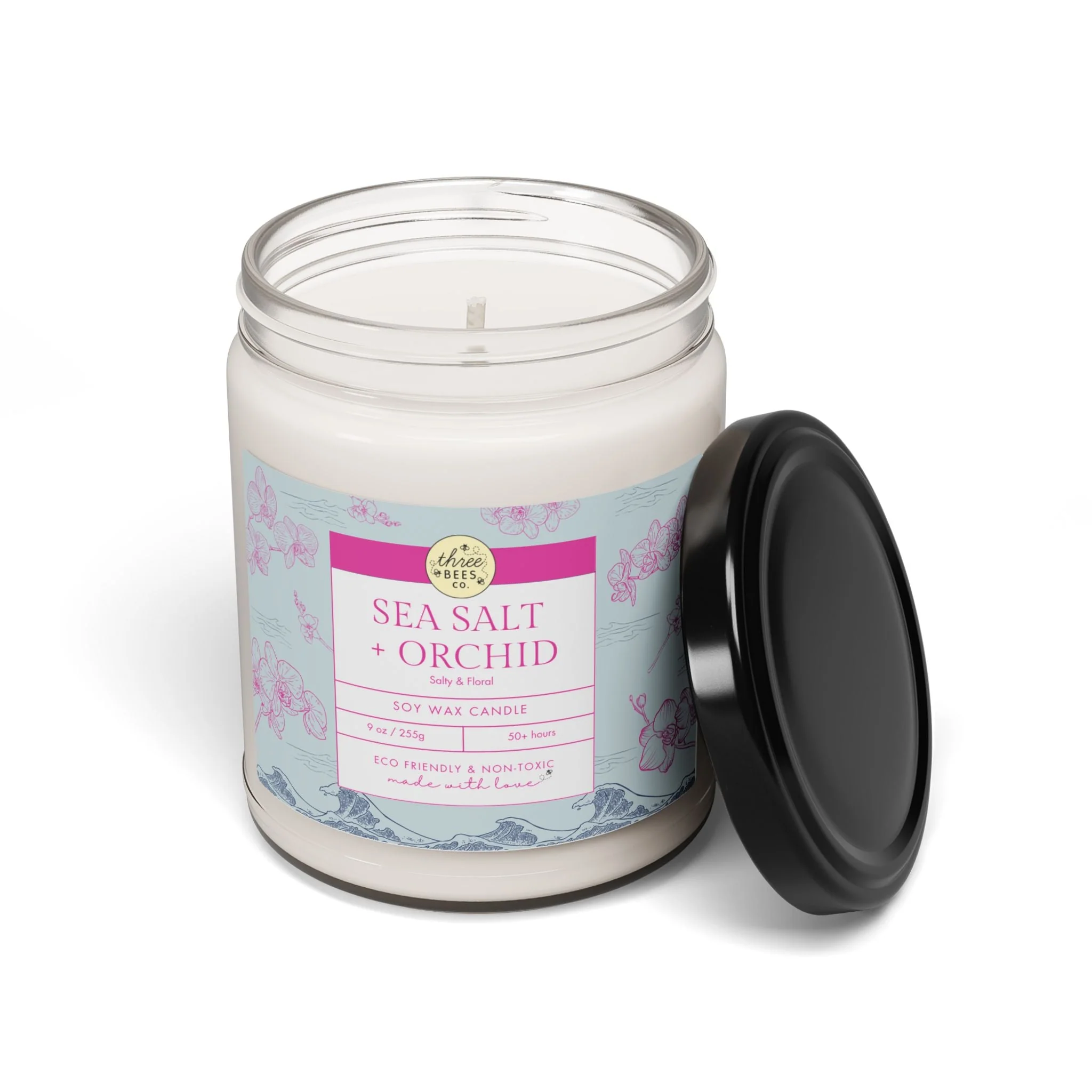 Three Bees Scented Soy Candle - 9oz - Image 8