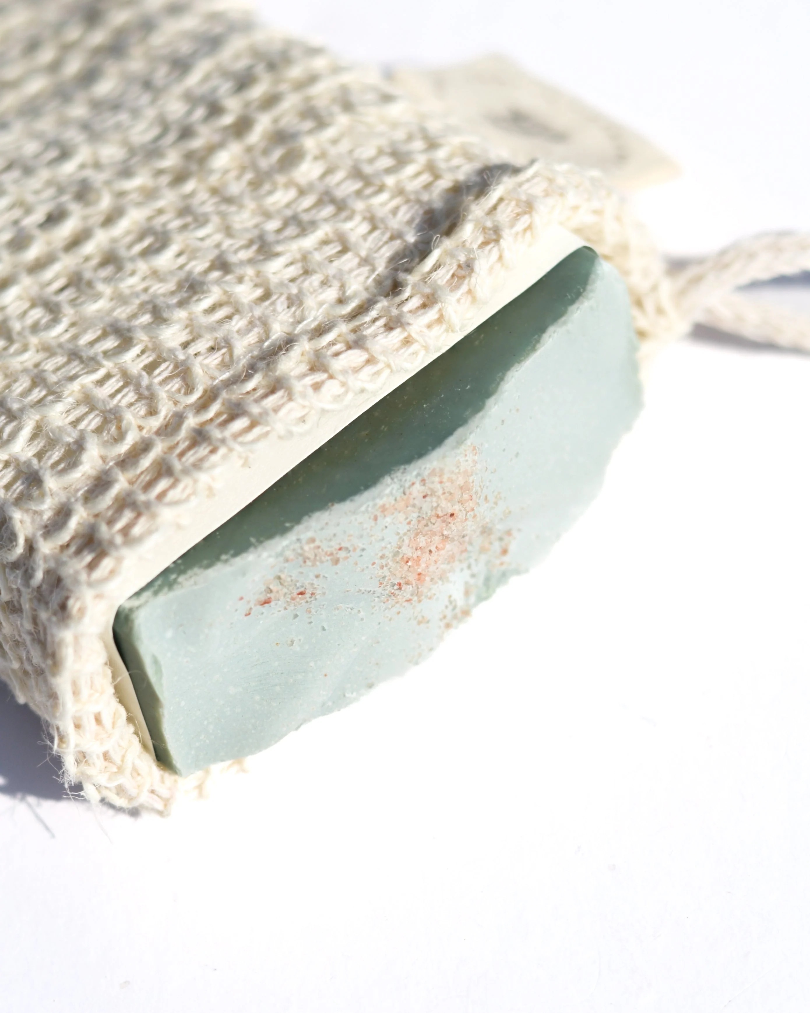 Three Natural Agave Exfoliating Soap Saving Cloth Pouch - Image 4
