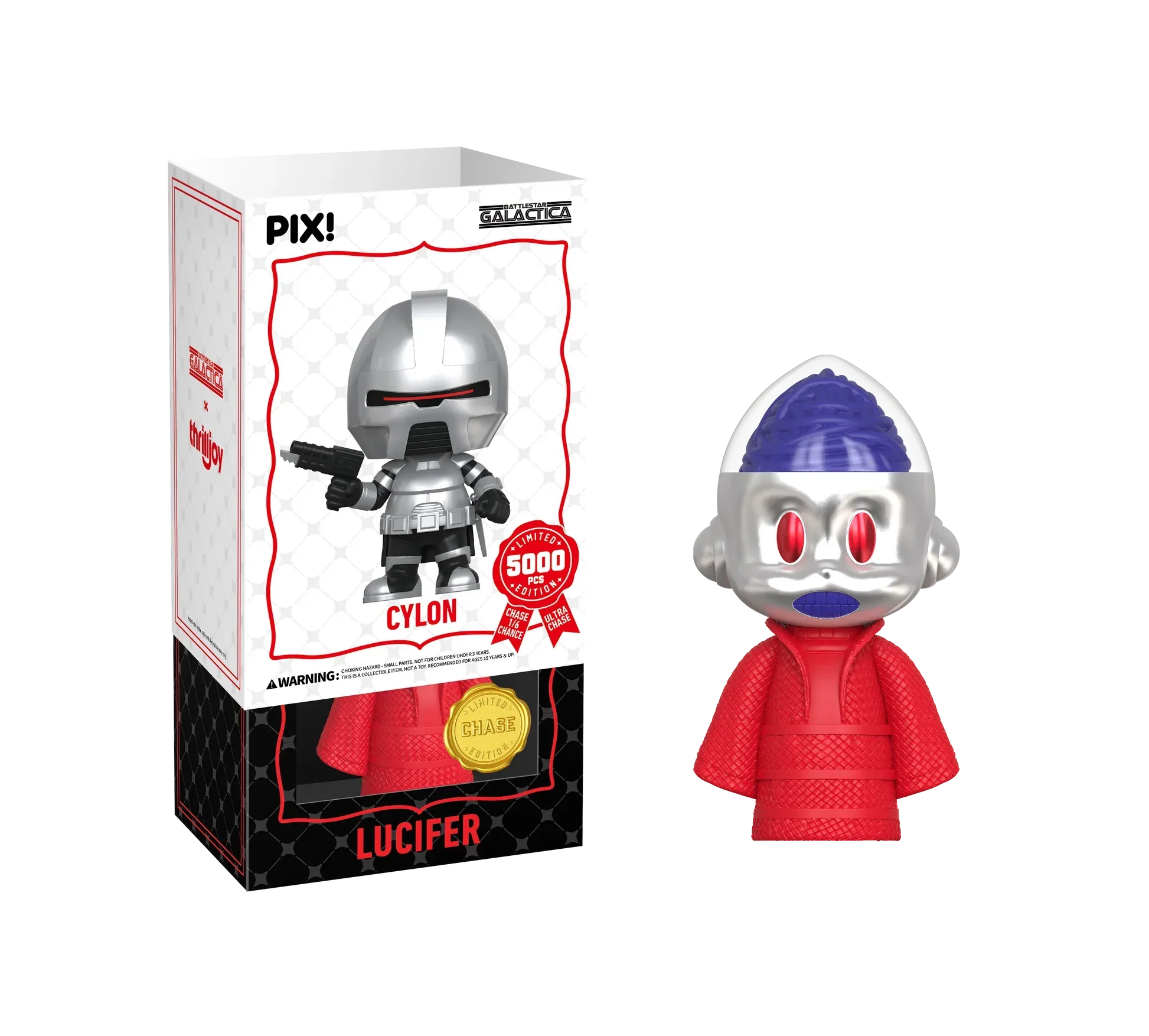 [Thrilljoy] Battlestar Galactica - Cylon LE5000 PIX Vinyl Figure (1 in 6 Chance at Chase) - Image 4
