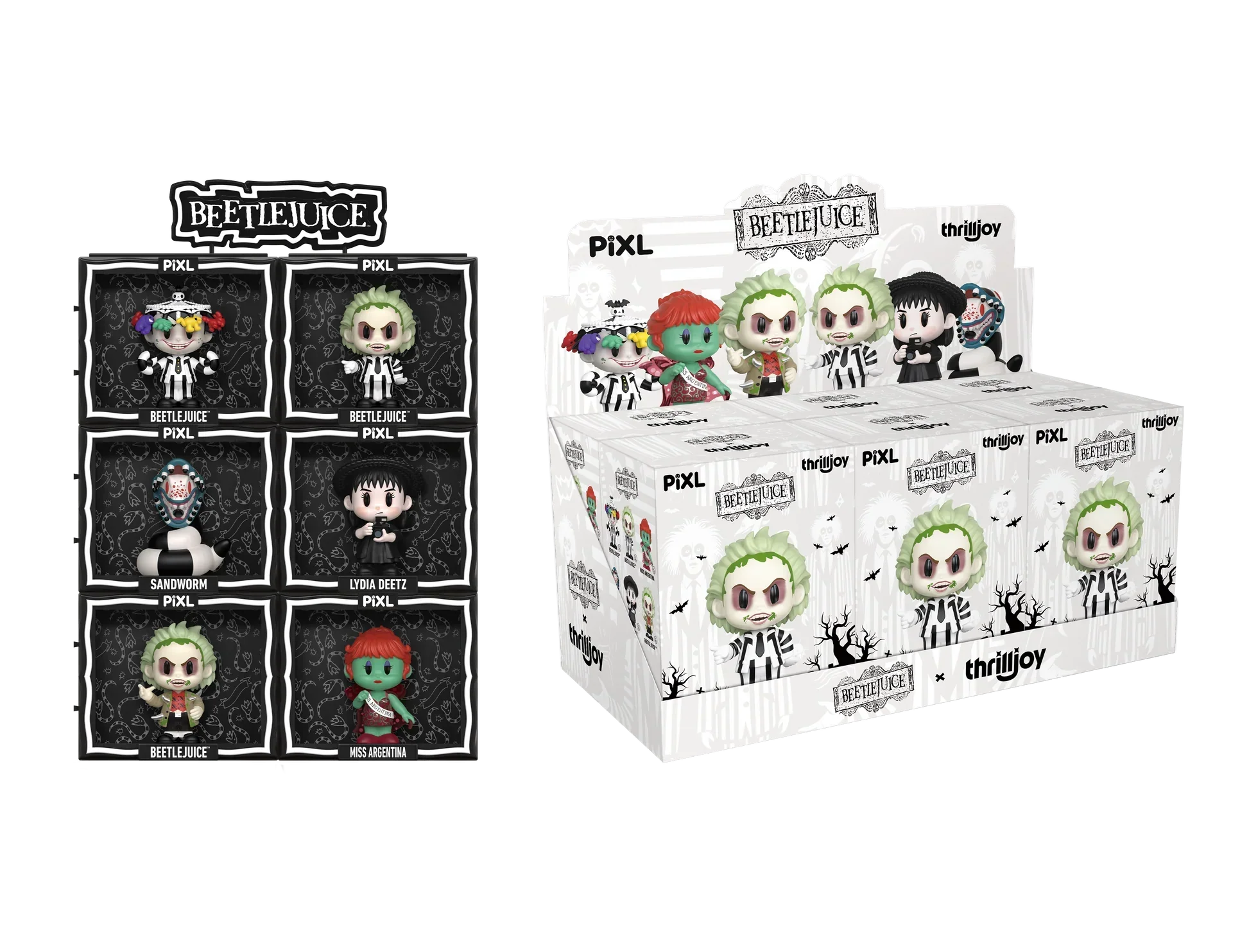 [Thrilljoy] Beetlejuice PIXL Blind Box Vinyl (Chance at 1 of 300 hyper-rare “chase” pieces will be redeemable for a special 12” MEGA PIX!) - Image 2